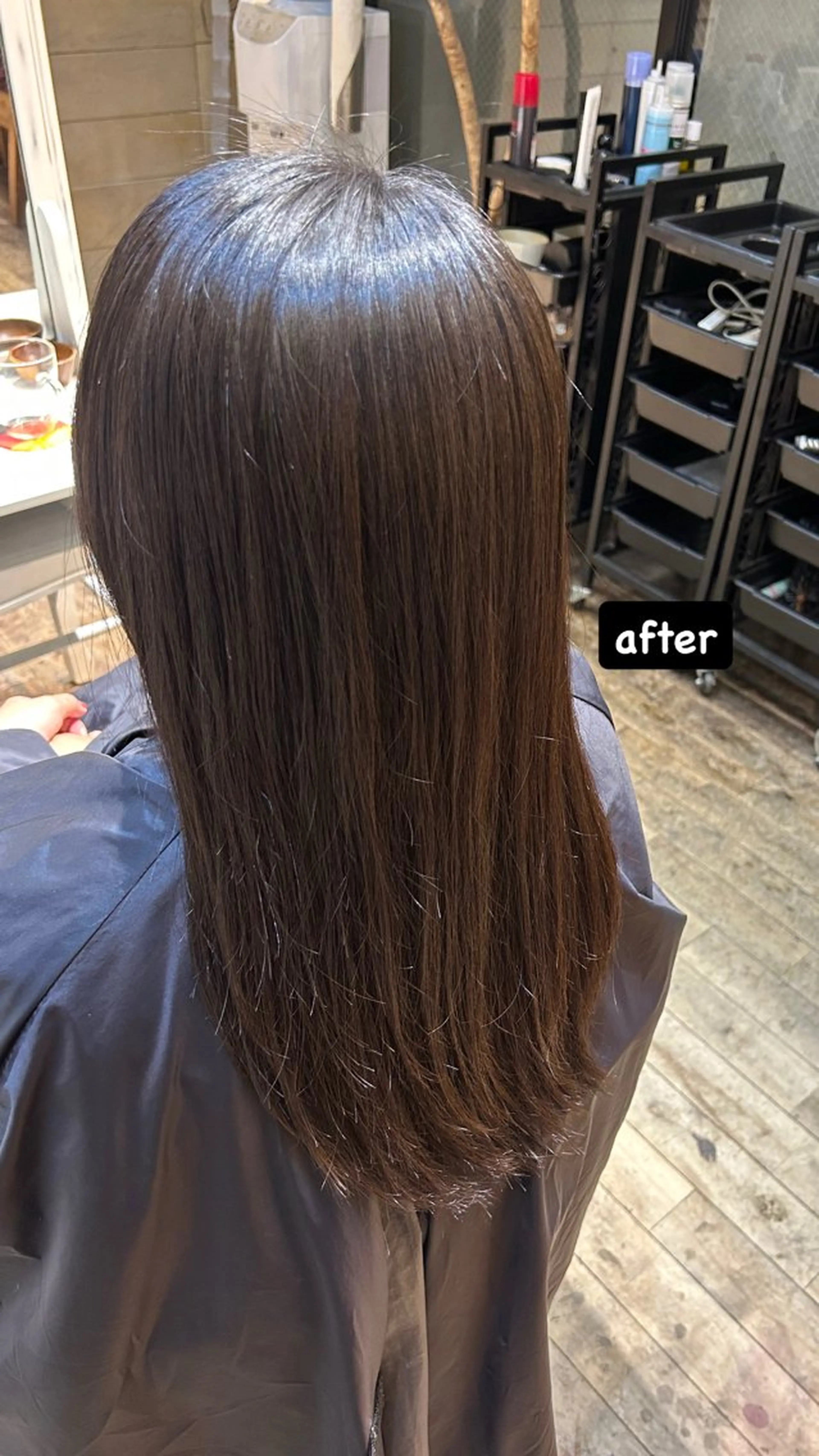 セミロング 縮毛矯正 今野 惺虎のヘアスタイル