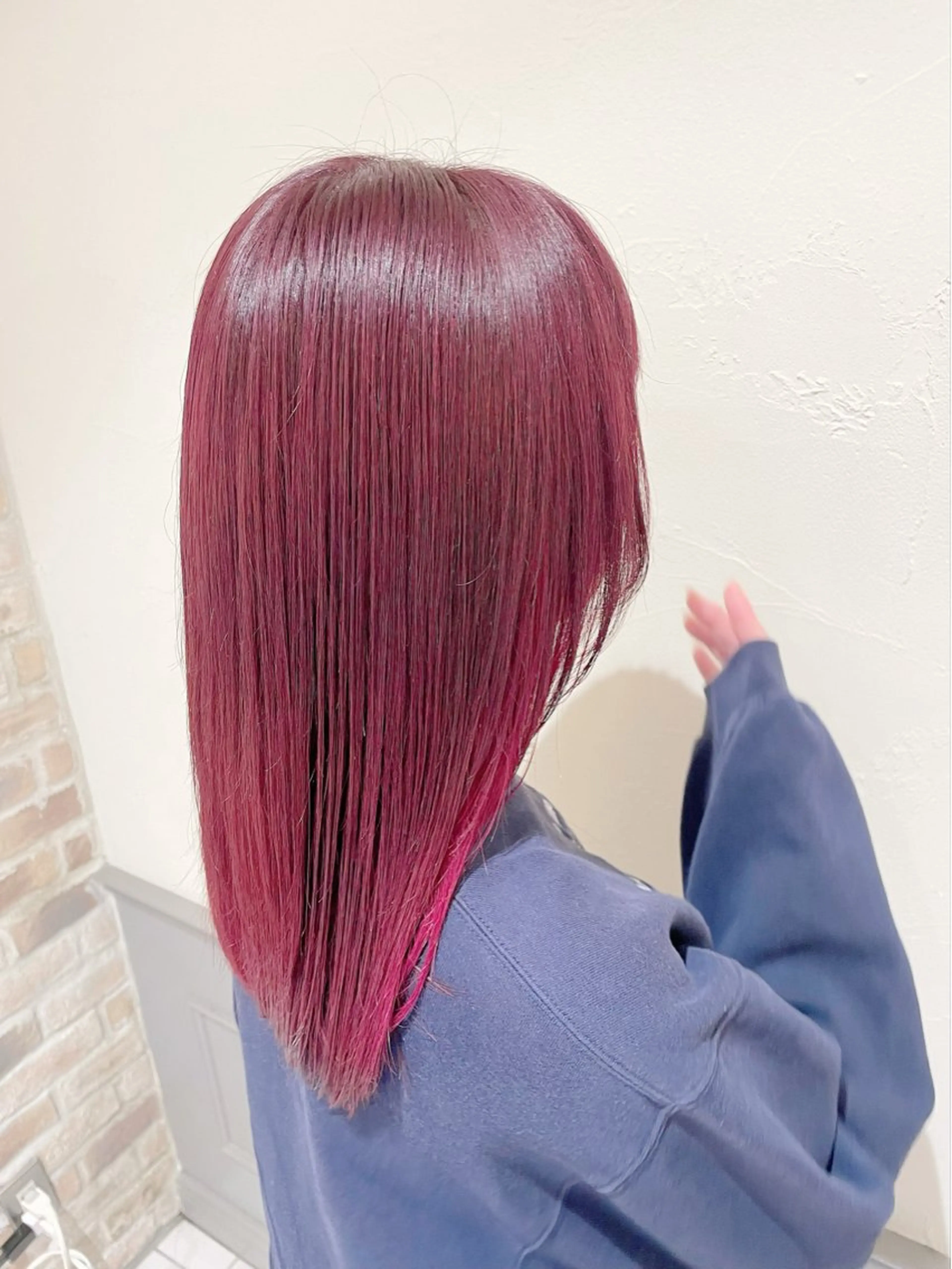 【ダメージが気になる方へ✨】顔周りカット＋艶カラー＋髪質改善Ninaトリートメント🫧の写真