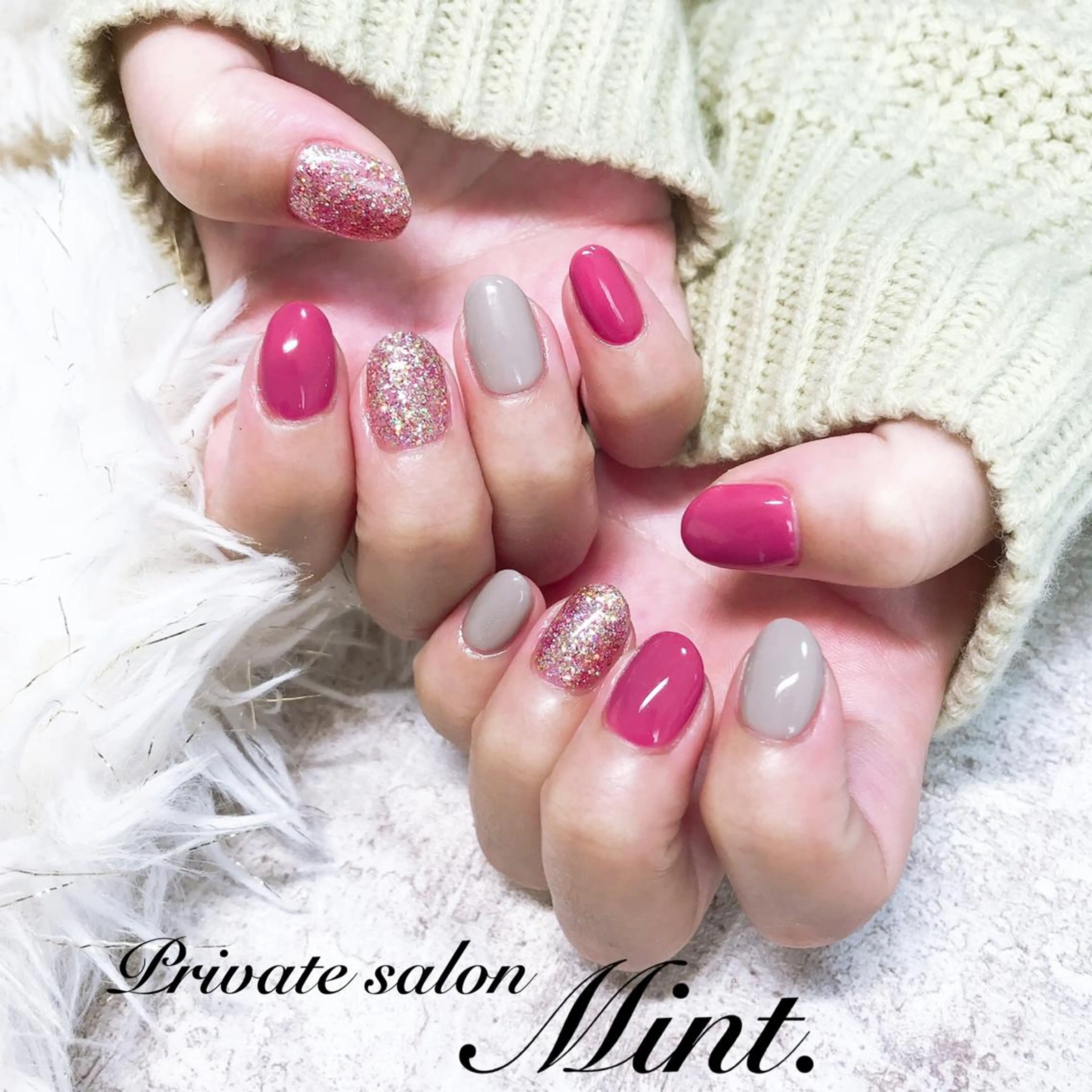 ショート ネイル ジェルネイル ワンカラーネイル ハンドネイル Mint. nailのネイルデザイン