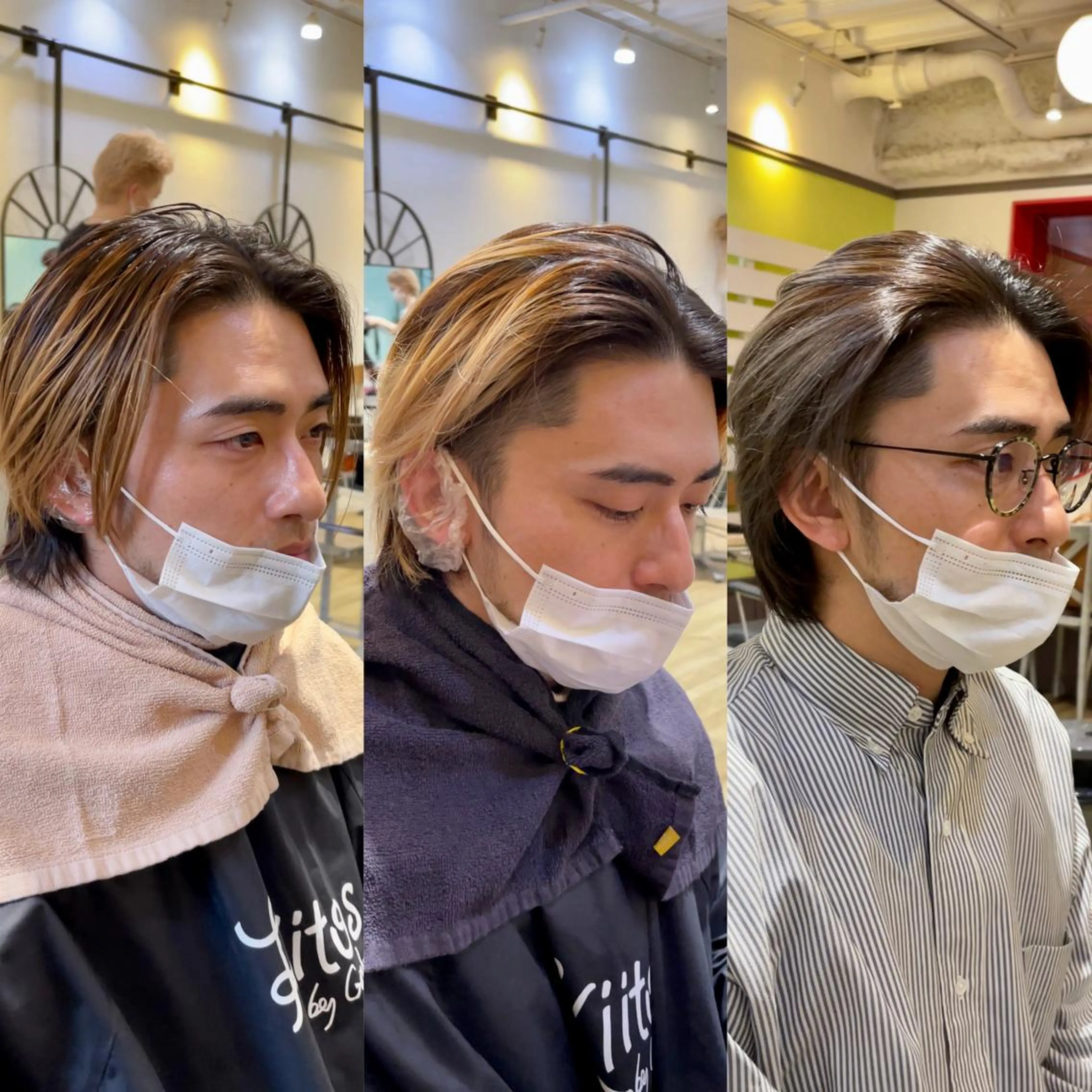 ショート カラー アッシュ バレイヤージュ ベージュカラー ブリーチ ケアブリーチ カット ヘアカラー トリートメント ヘッドスパ ヘアセット 大人可愛い透明感🌟 小顔・韓国髪🌟野中のヘアスタイル