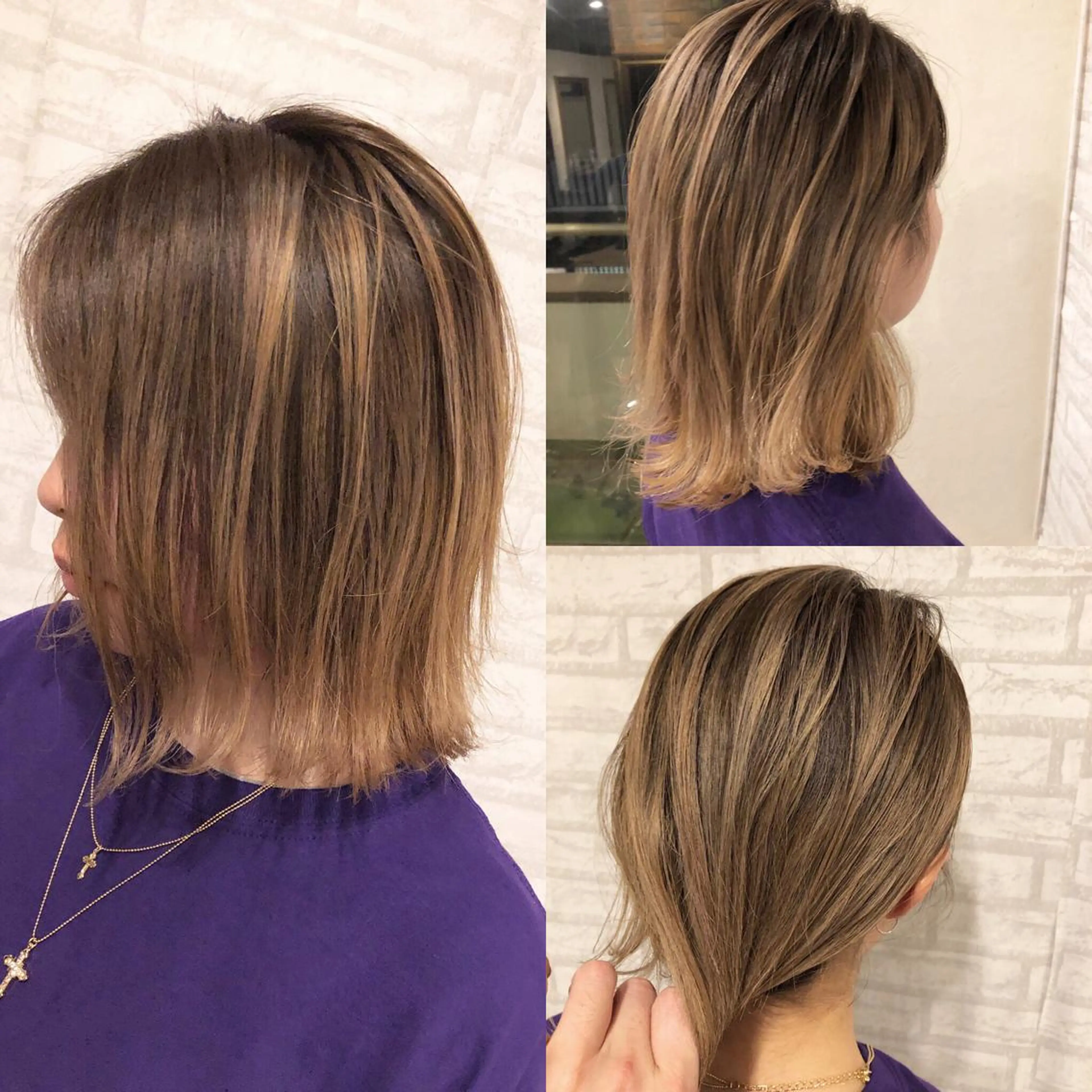 ショート カラー ブロンド ヘアカラー JILBLAN京都 ショート/ハイライトのヘアスタイル