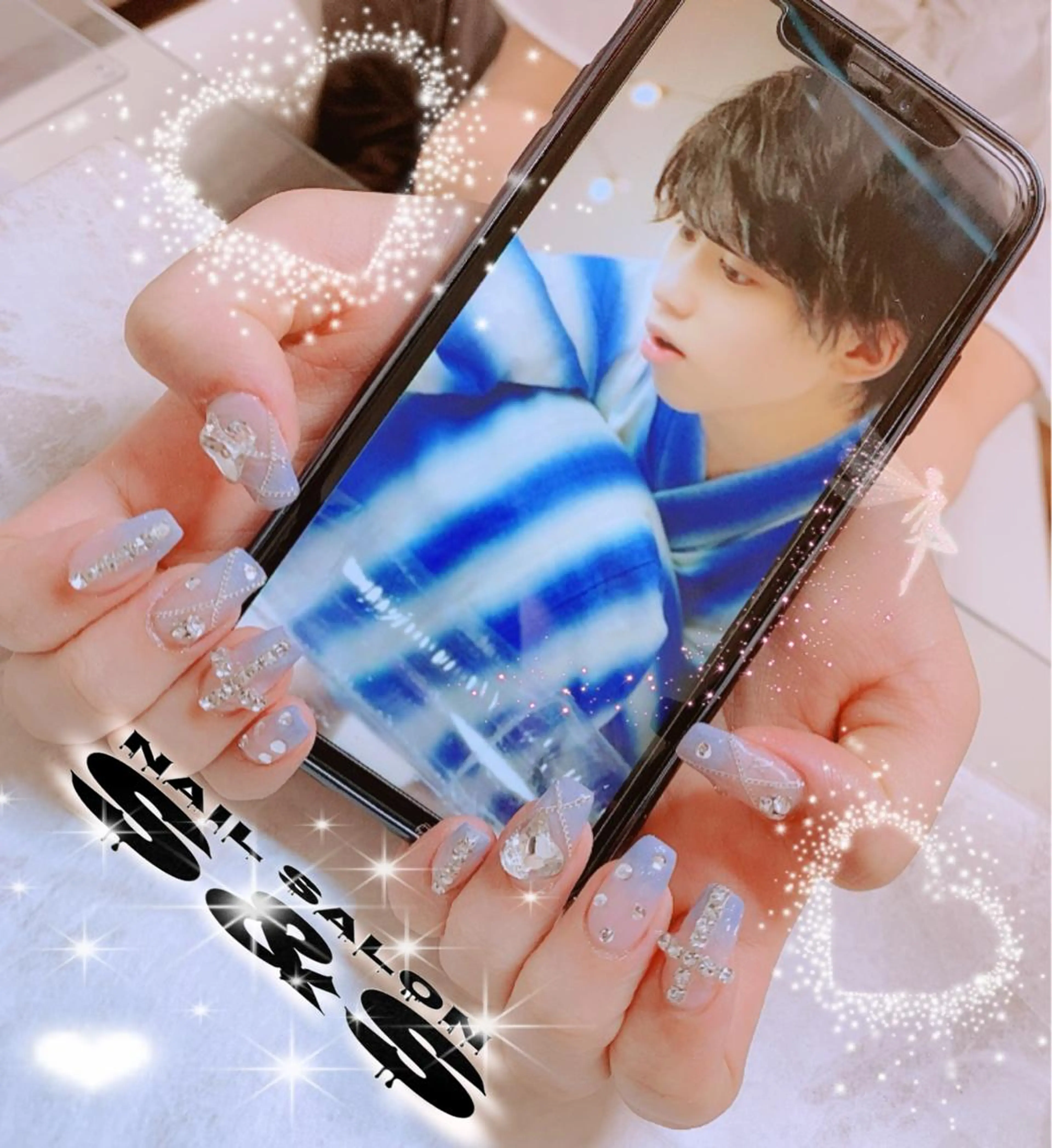 ネイル 長さ出し メンズネイル 持ち込み スカルプネイル S&S 村田小百合のネイルデザイン