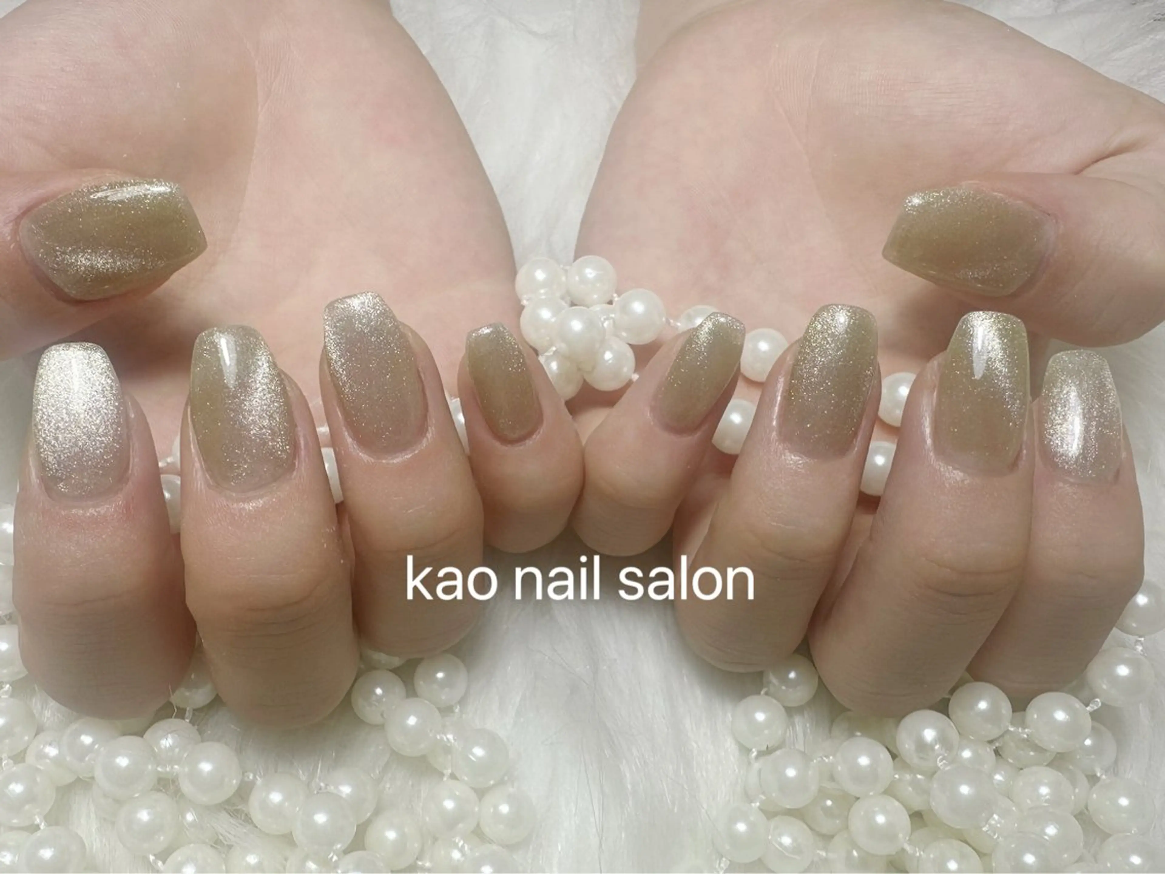 ネイル ハンドネイル kao nail マグネット/長さだしのネイルデザイン