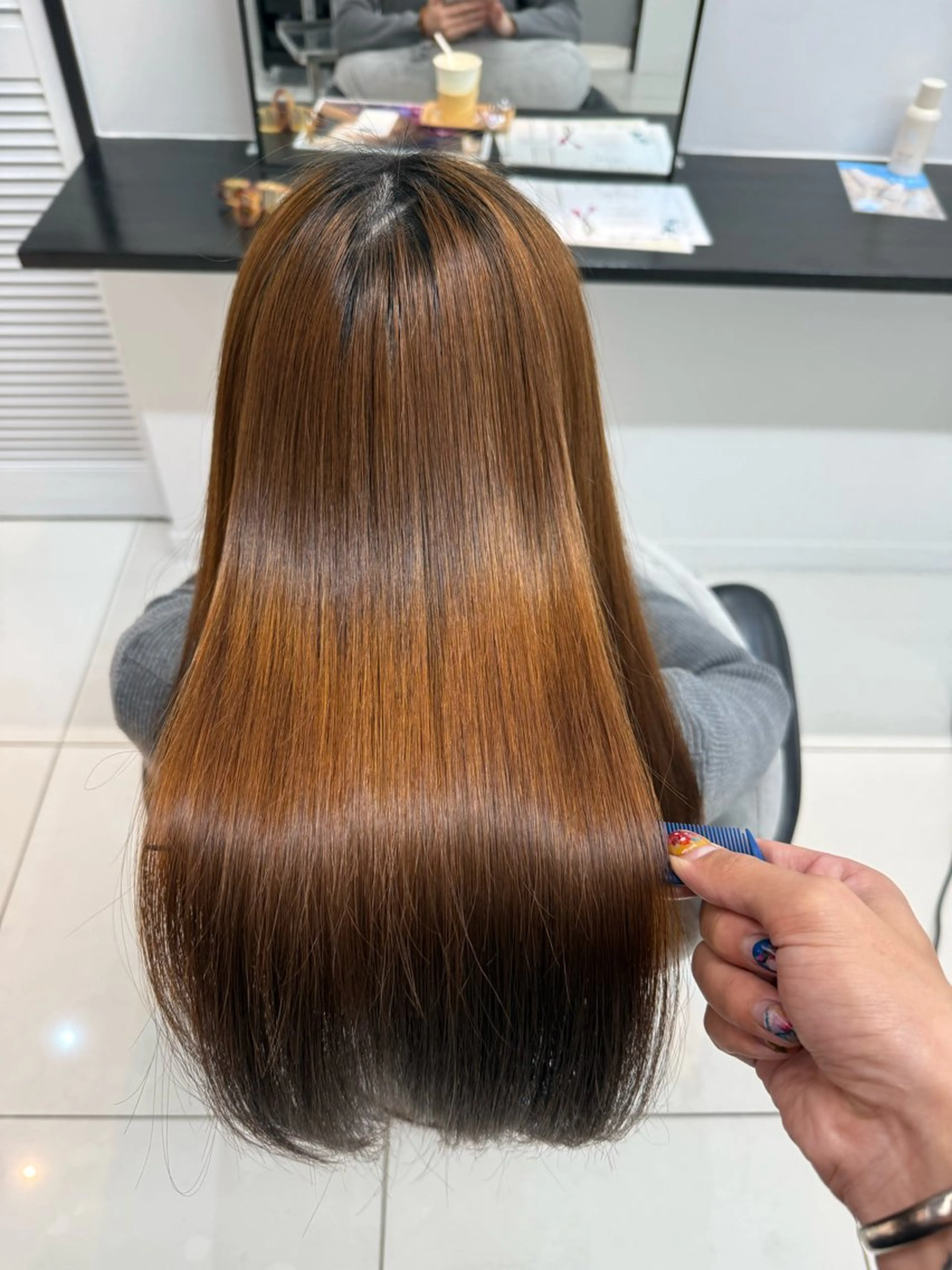 セミロング パーマ カット 縮毛矯正 トリートメント 🍀お悩み改善憧れの 美髪　小林風雅のヘアスタイル