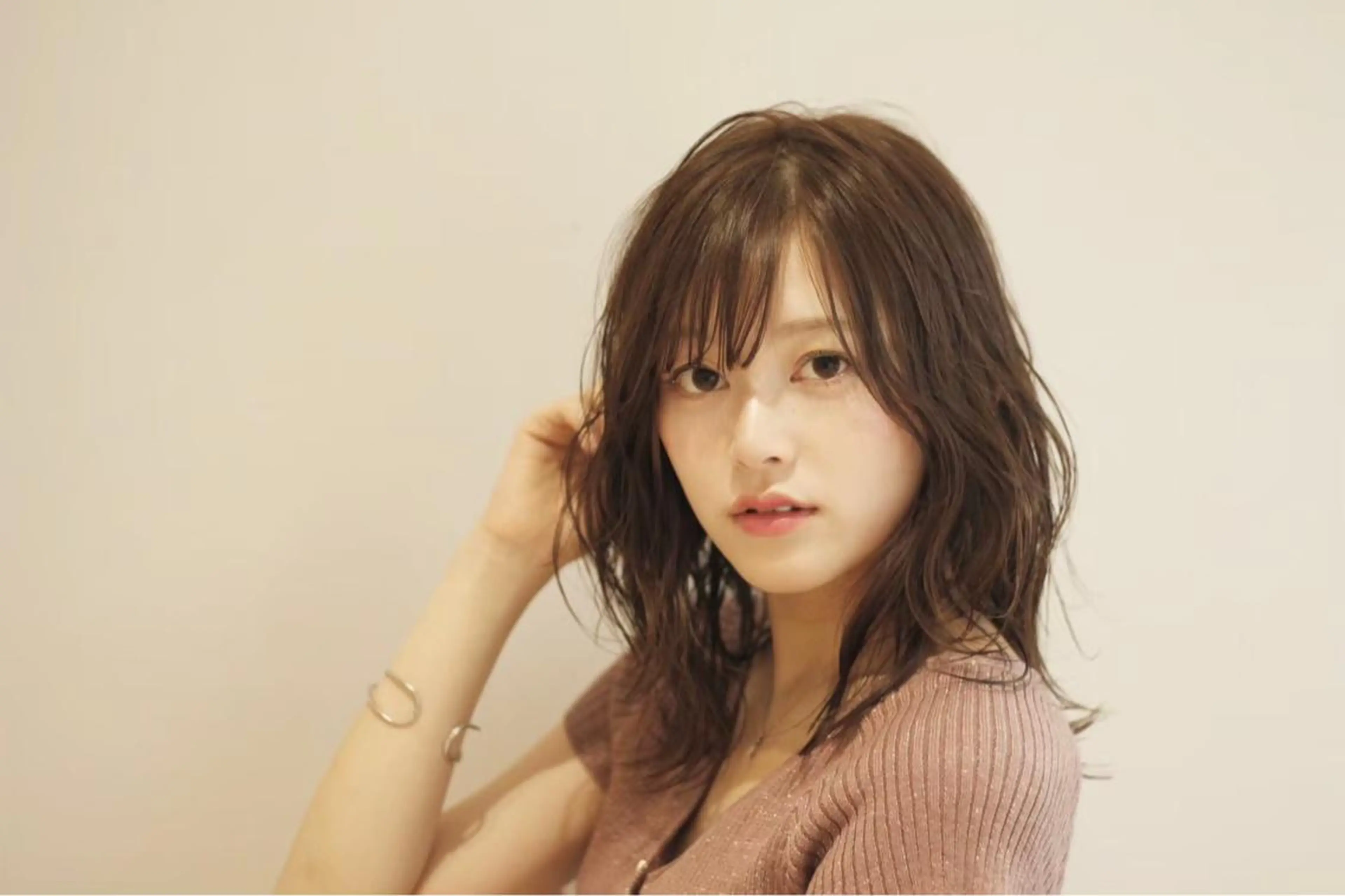 セミロング GO TODAY  SHAiRE SALON 名古屋店所属・艶カラー/髪質改善/ 西　大喜(ひろき)のヘアスタイル