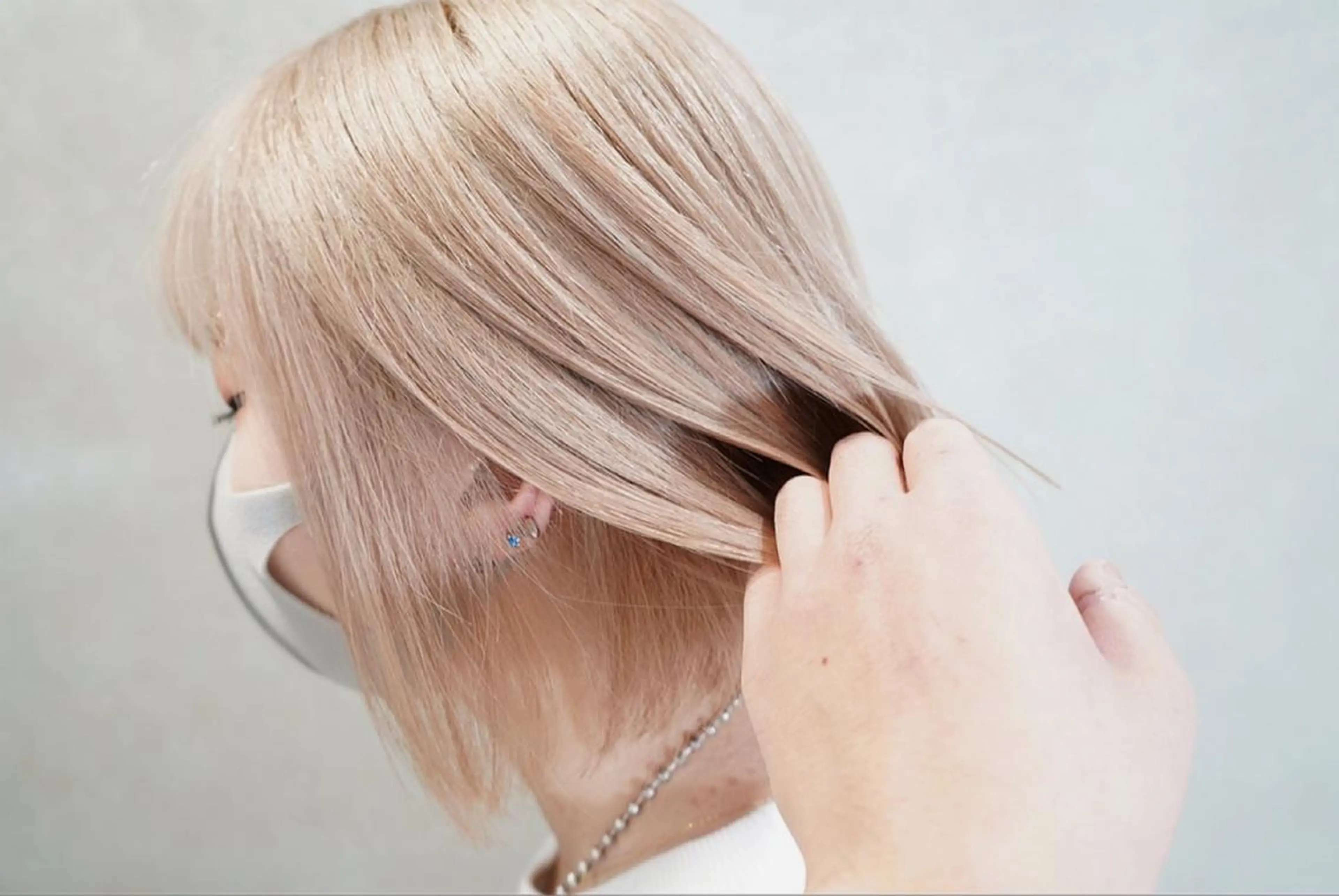 ミディアム カラー ヘアアレンジ ヘアカラー トリートメント lani 天神大名/ブリーチのヘアスタイル