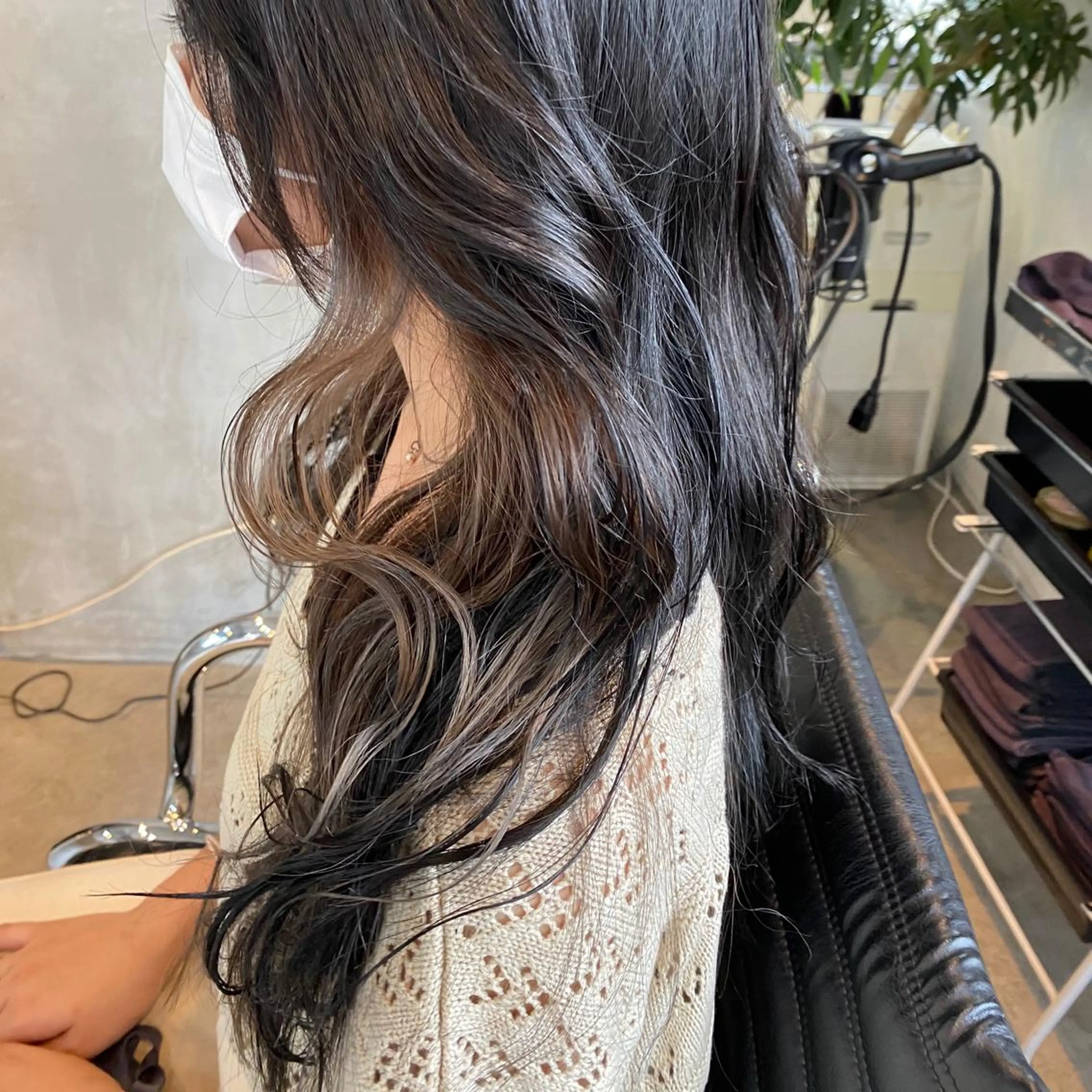 ロング カラー ヘアアレンジ ヘアカラー 切りっぱなしボブ/ デザインカラー店長のヘアスタイル