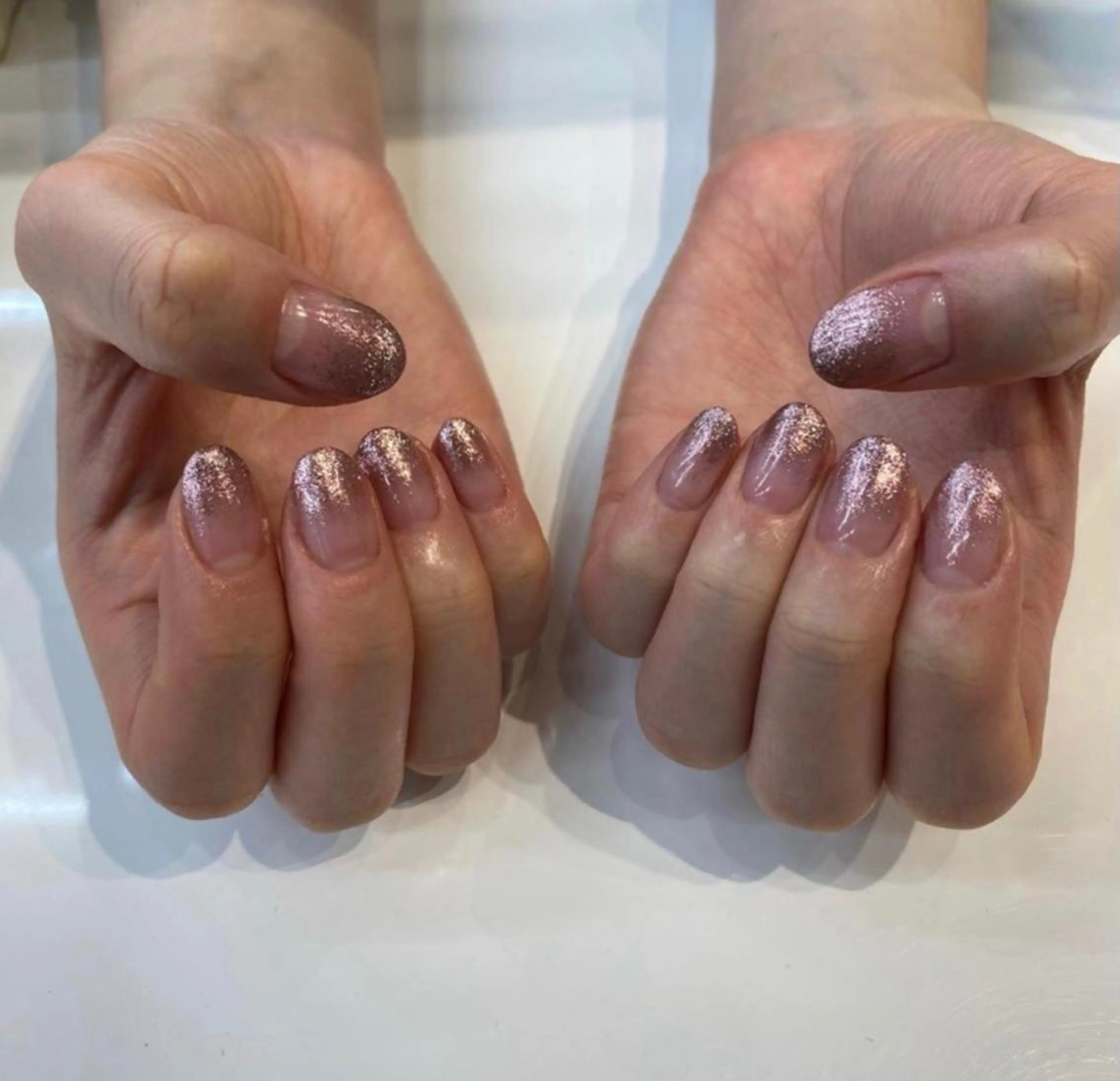 ネイル グラデーション ラメ(グリッター) ラメグラデーション ritz nailのネイルデザイン