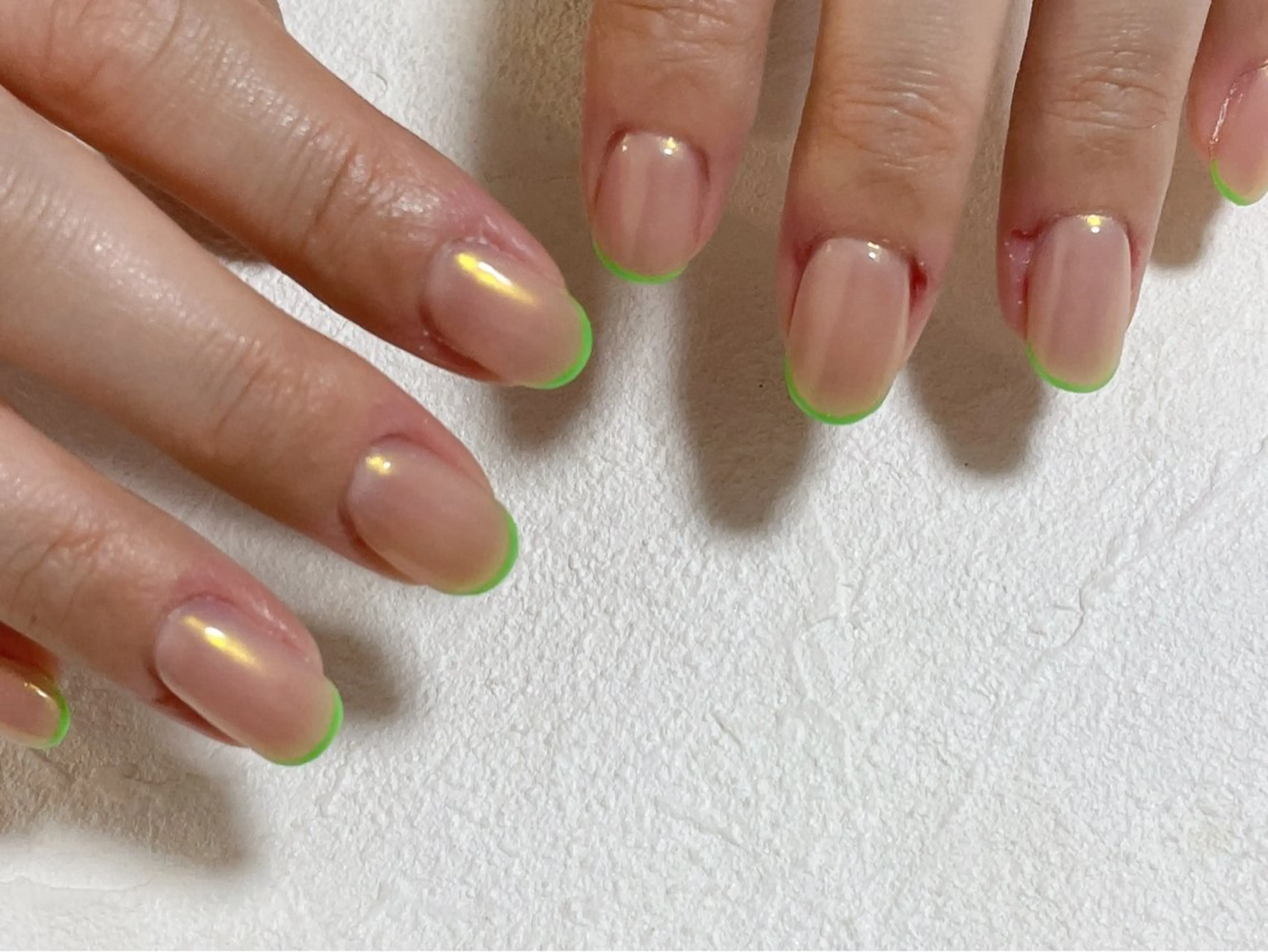 ネイル オーロラネイル フットネイル フレンチネイル ジェルネイル マグネットネイル kikinail 溝の口のネイルデザイン