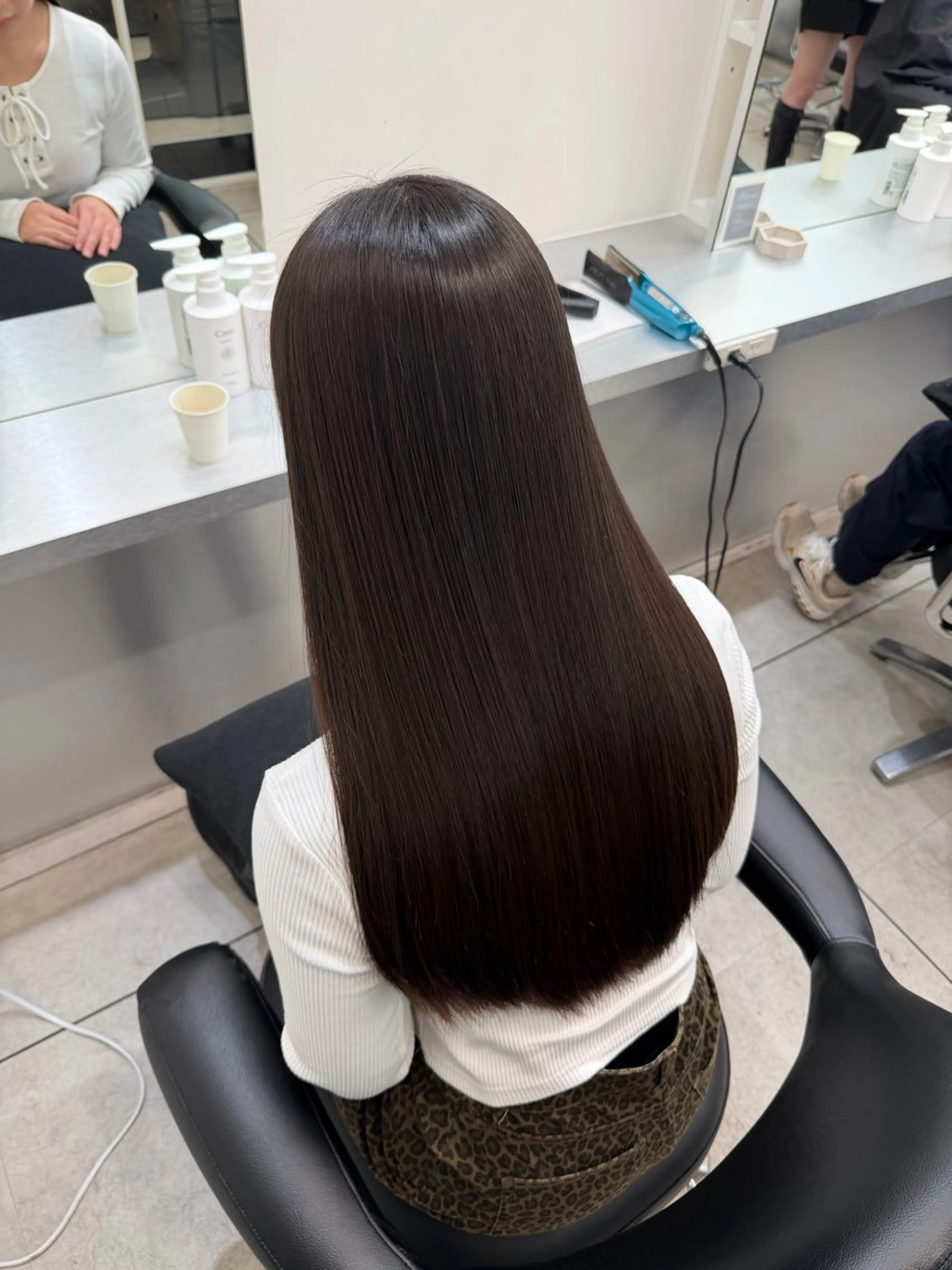 ロング カット 縮毛矯正 トリートメント 艶髪/縮毛矯正/ Core mikuaのヘアスタイル