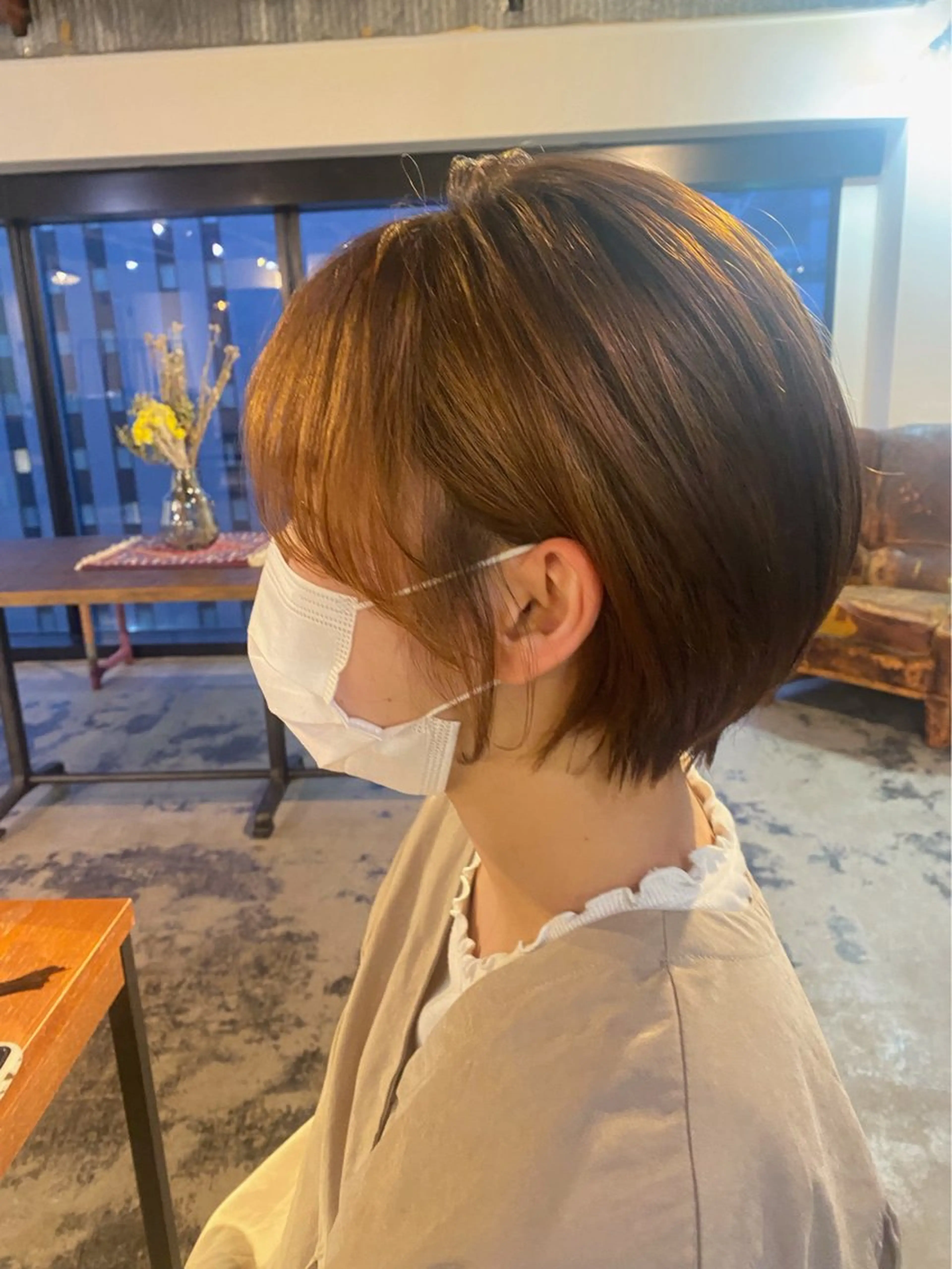 ショート 最新ケアカラー 髪質改善YUTOのヘアスタイル