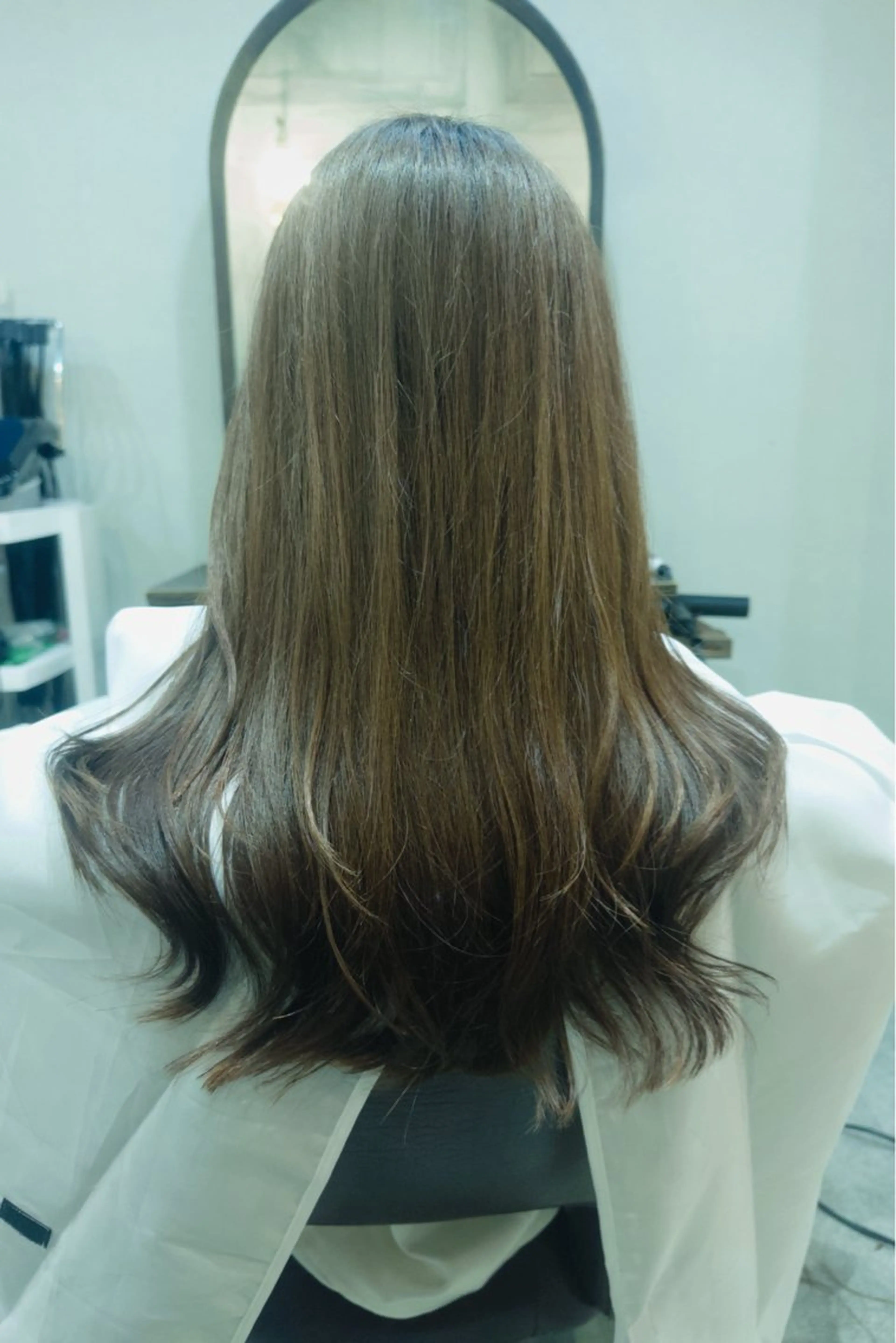 レイヤーカット+コテ巻き風パーマ🌀の写真