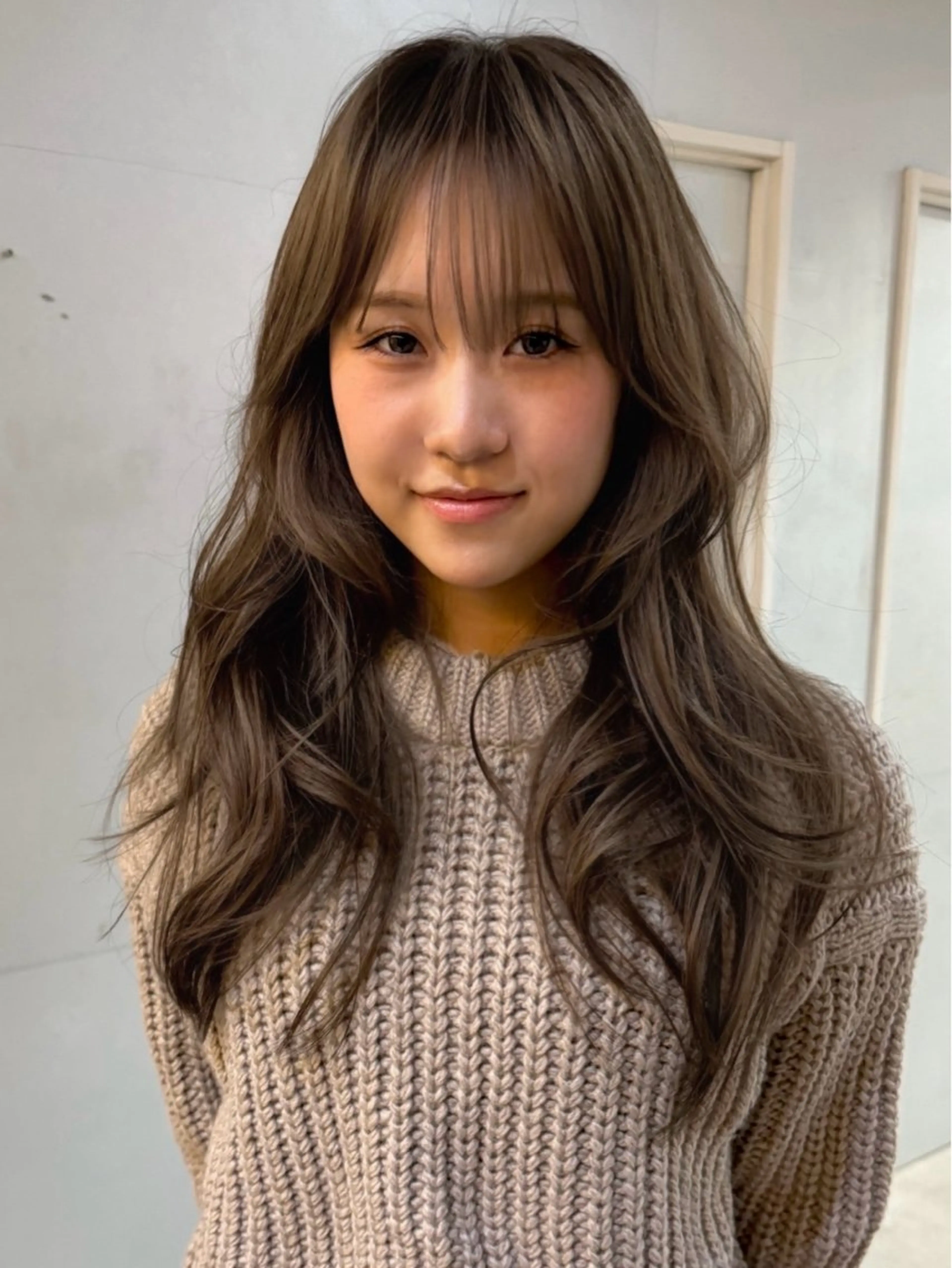 セミロング レイヤーカット カット ヘアカラー レイヤーカット\ウル フ　chinatsuのヘアスタイル