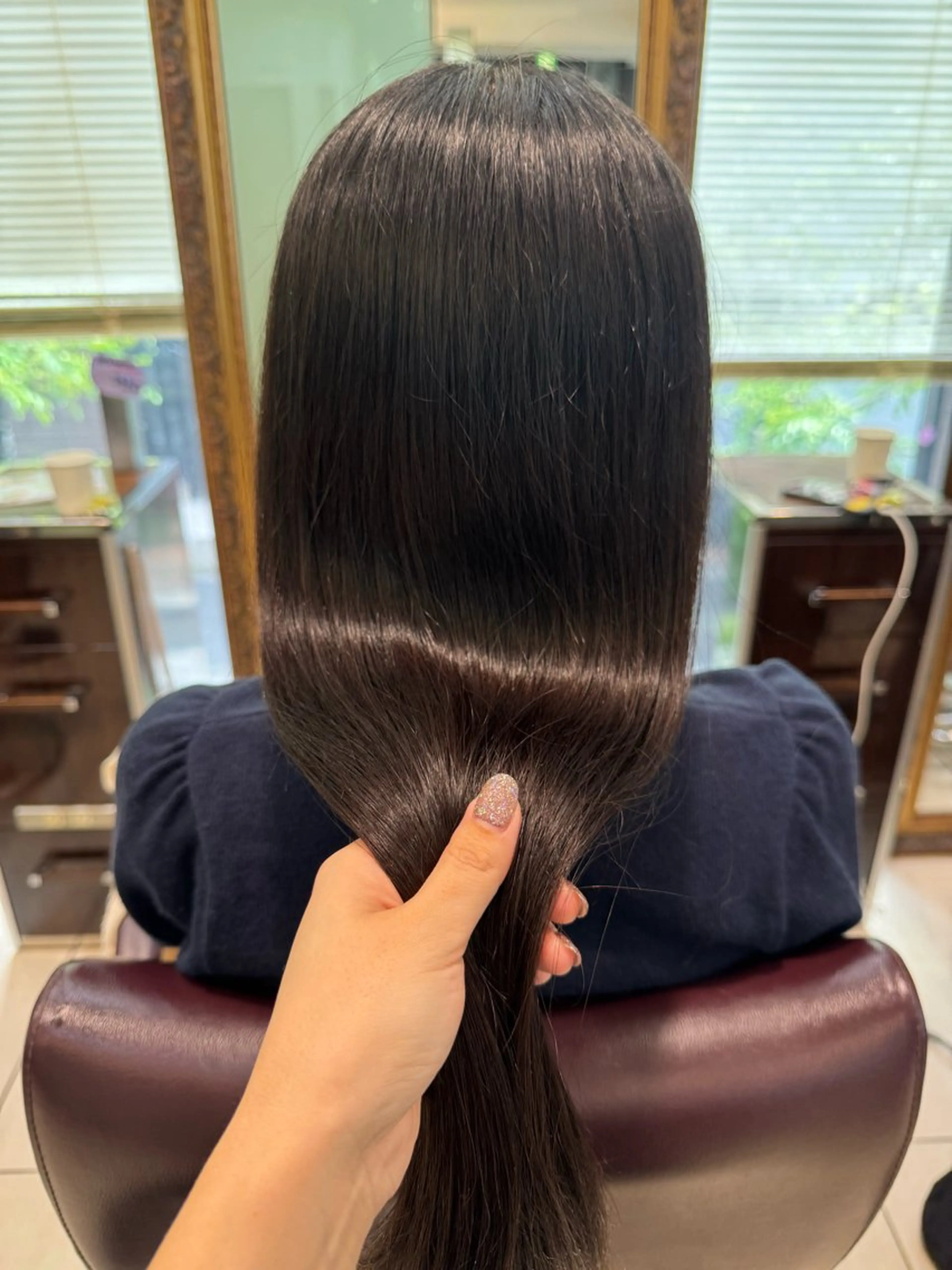 セミロング カット 縮毛矯正 トリートメント コテ巻き風/ボブ パーマ🌼杉田 萌恵のヘアスタイル