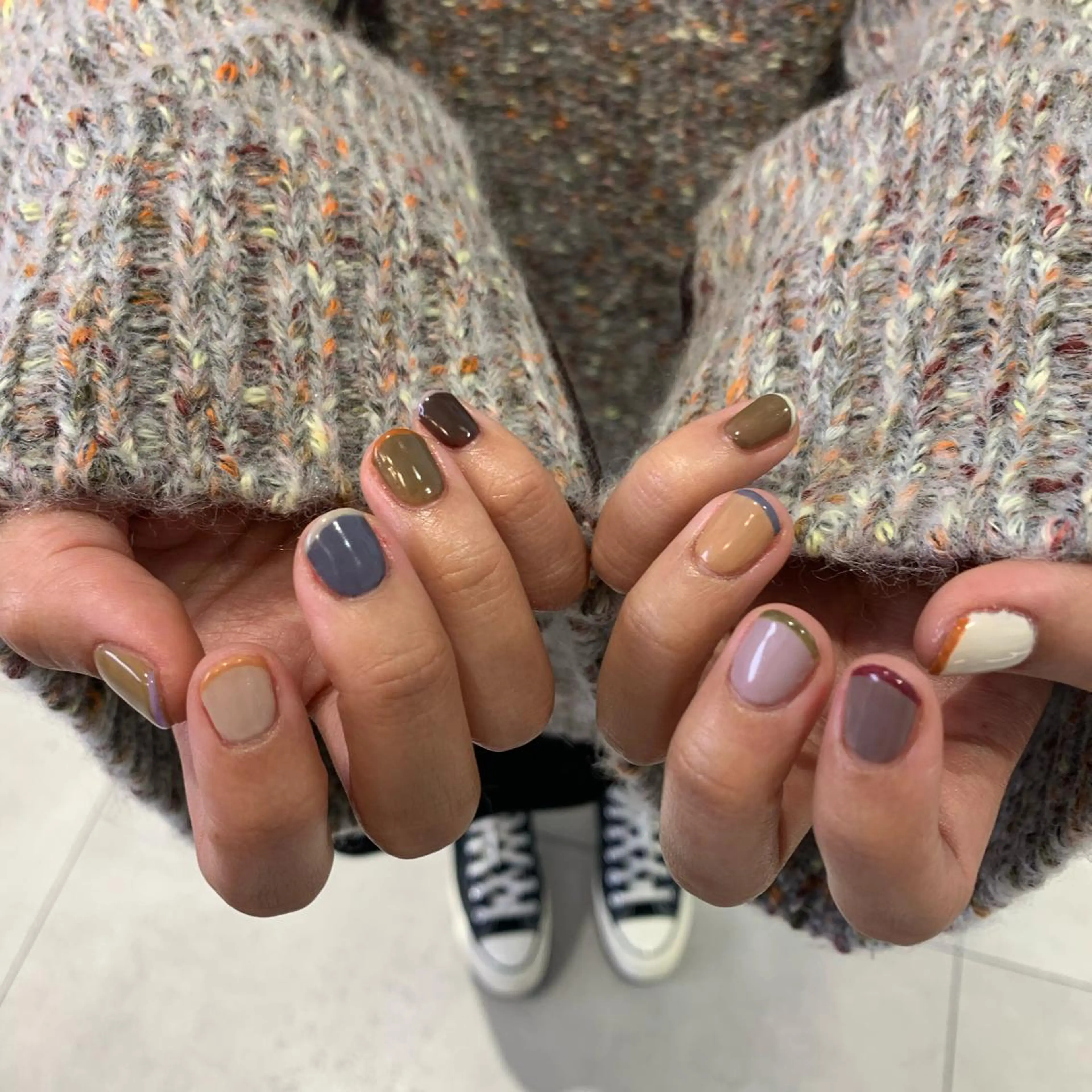 ネイル フレンチネイル ハンドネイル 【韓国ヘア・ネイル】 HINATA🍒のネイルデザイン