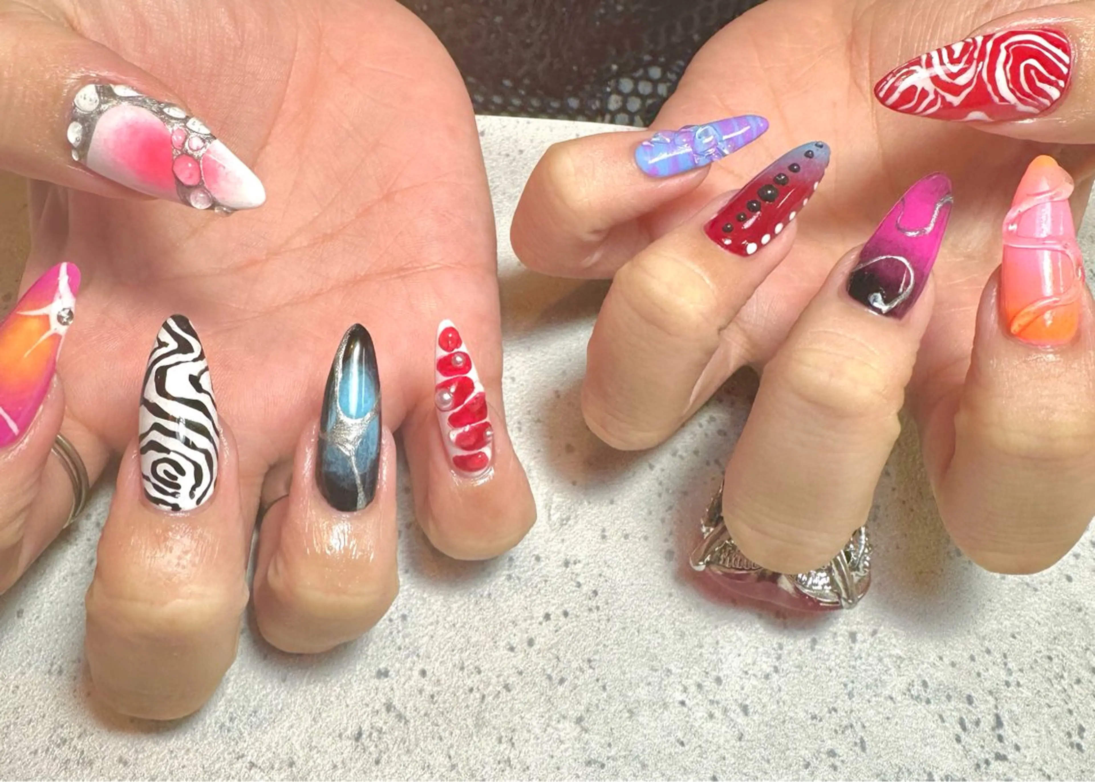 ネイル ハンドネイル フットネイル GéRanium Harukaのネイルデザイン