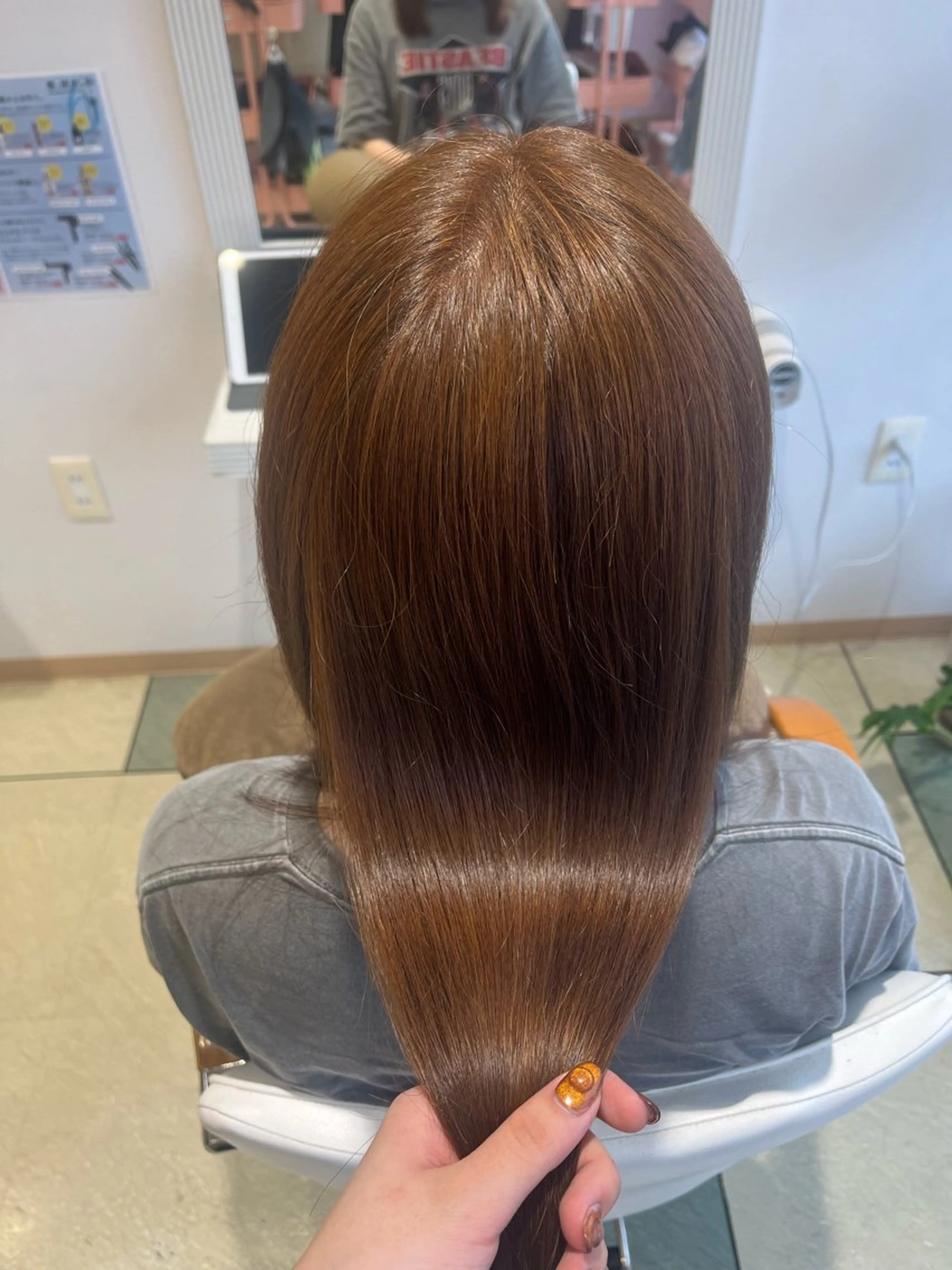 ロング カラー カット ヘアカラー トリートメント ベージュカラー⌇﻿ くびれヘア.𐙚心音のヘアスタイル