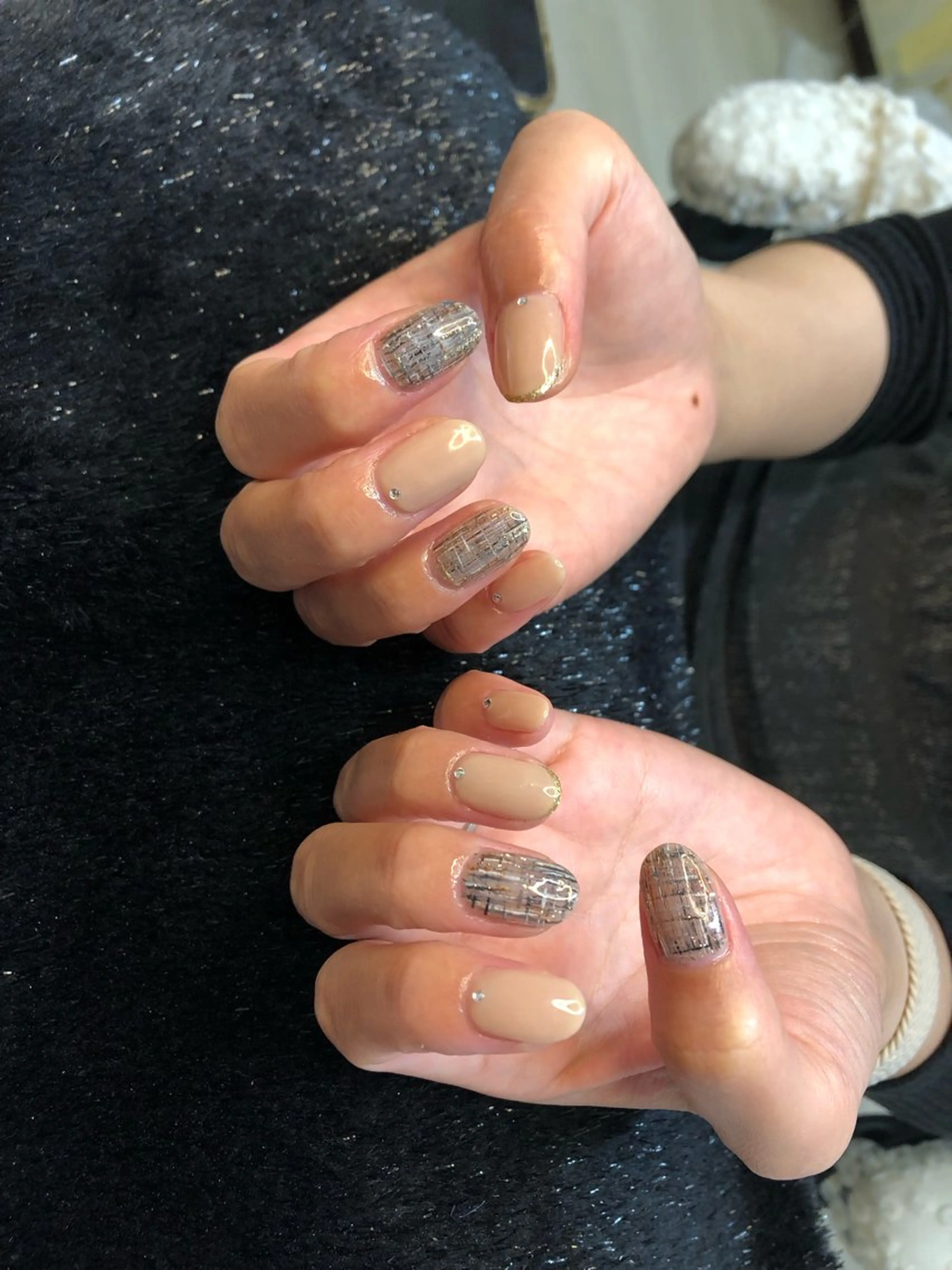 ネイル 長さ出し フレンチネイル ジェルネイル 韓国ネイル マグネットネイル 大門浜松町 ネイルのネイルデザイン