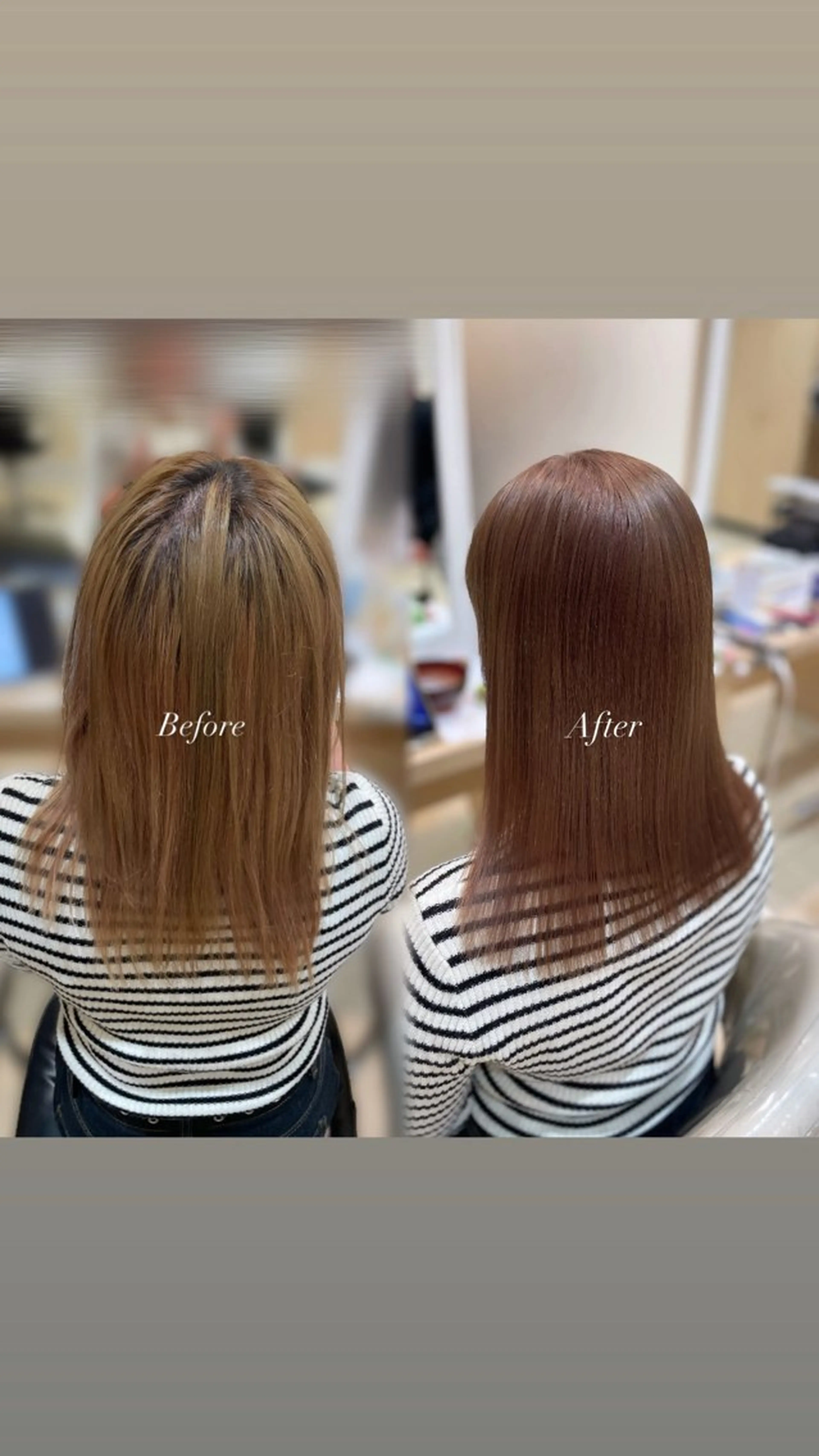 セミロング カラー ヘアカラー ☆Ash中目黒 浦野遥☆*。のヘアスタイル