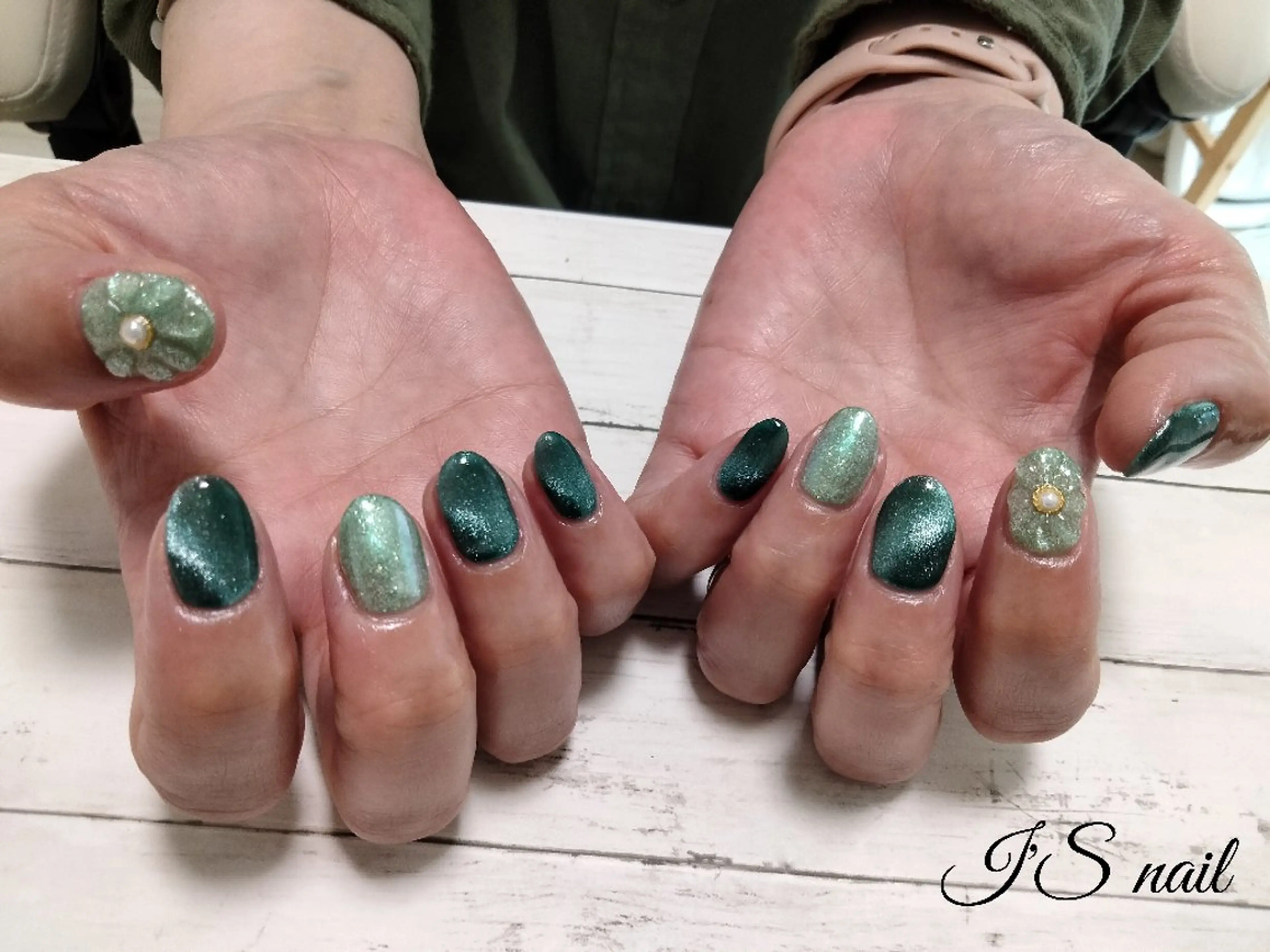 ネイル フラワーネイル ぷっくりネイル I'S nail 佐野のネイルデザイン