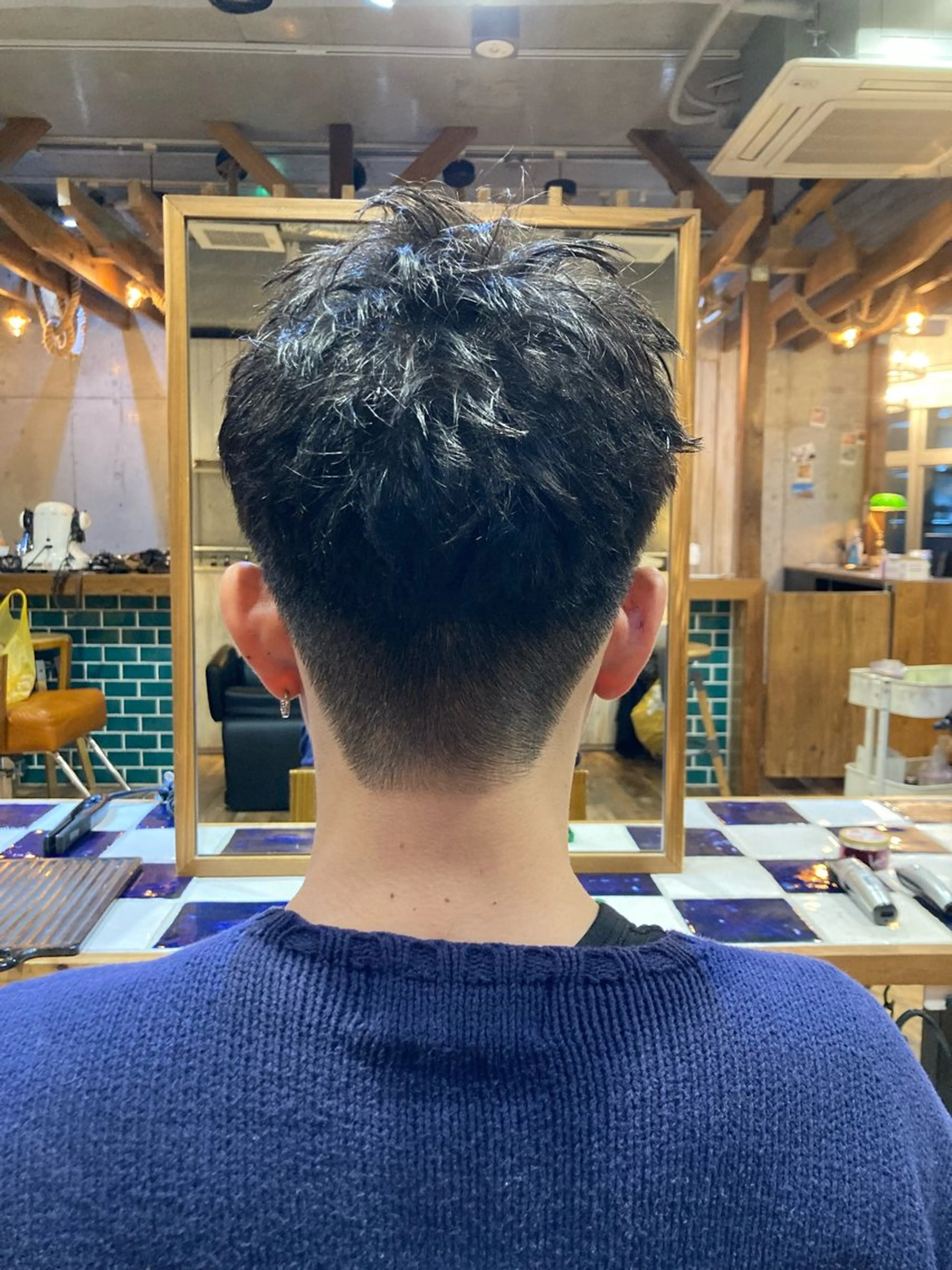 ショート メンズ カット 横浜美容室／暖色系 michika🌹のヘアスタイル