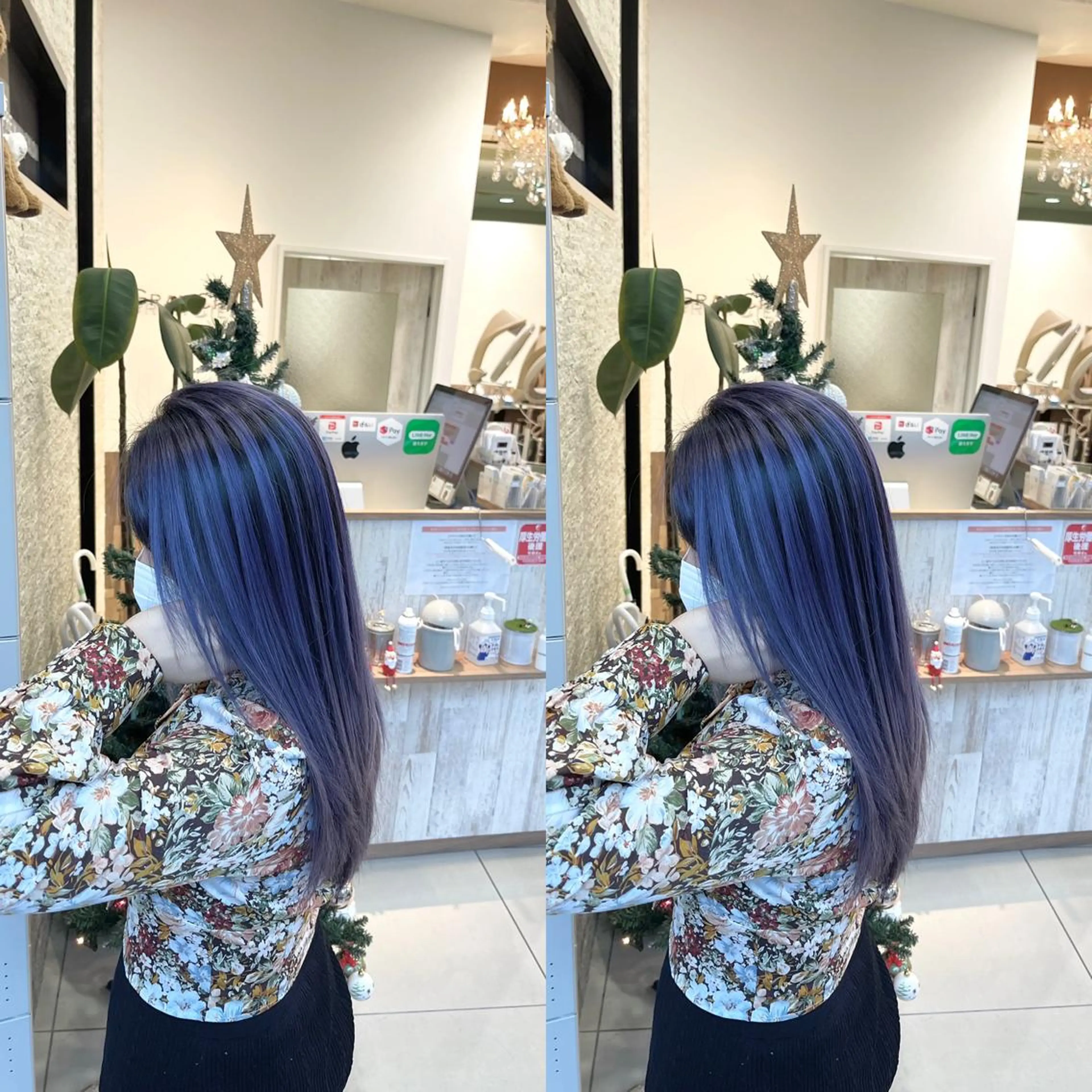 ロング カット ヘアカラー Y Uのヘアスタイル