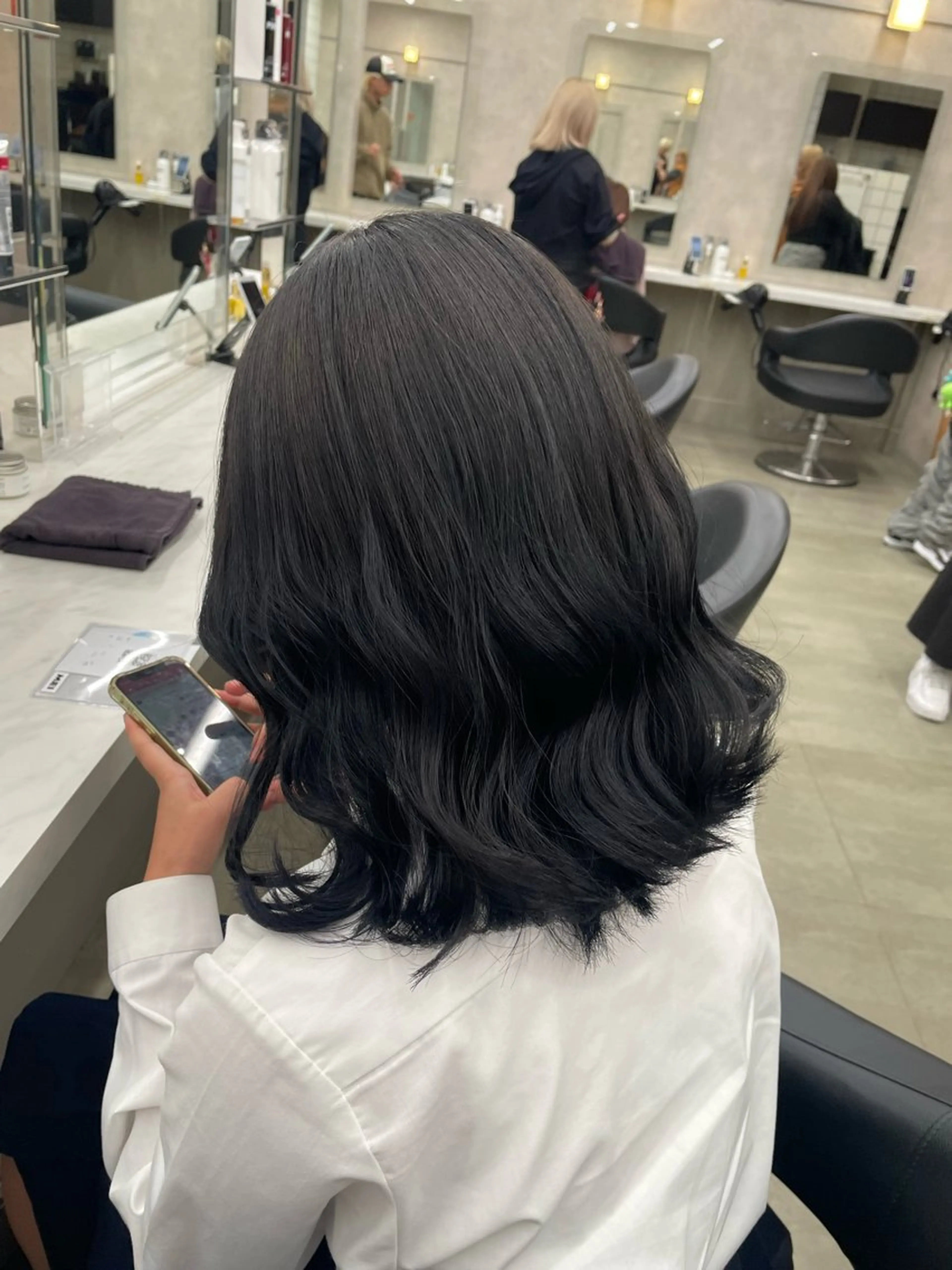 セミロング カラー パーマ ヘアアレンジ メンズ キッズ 🩰トレンド垢抜け ヘアUNITED🩰のヘアスタイル