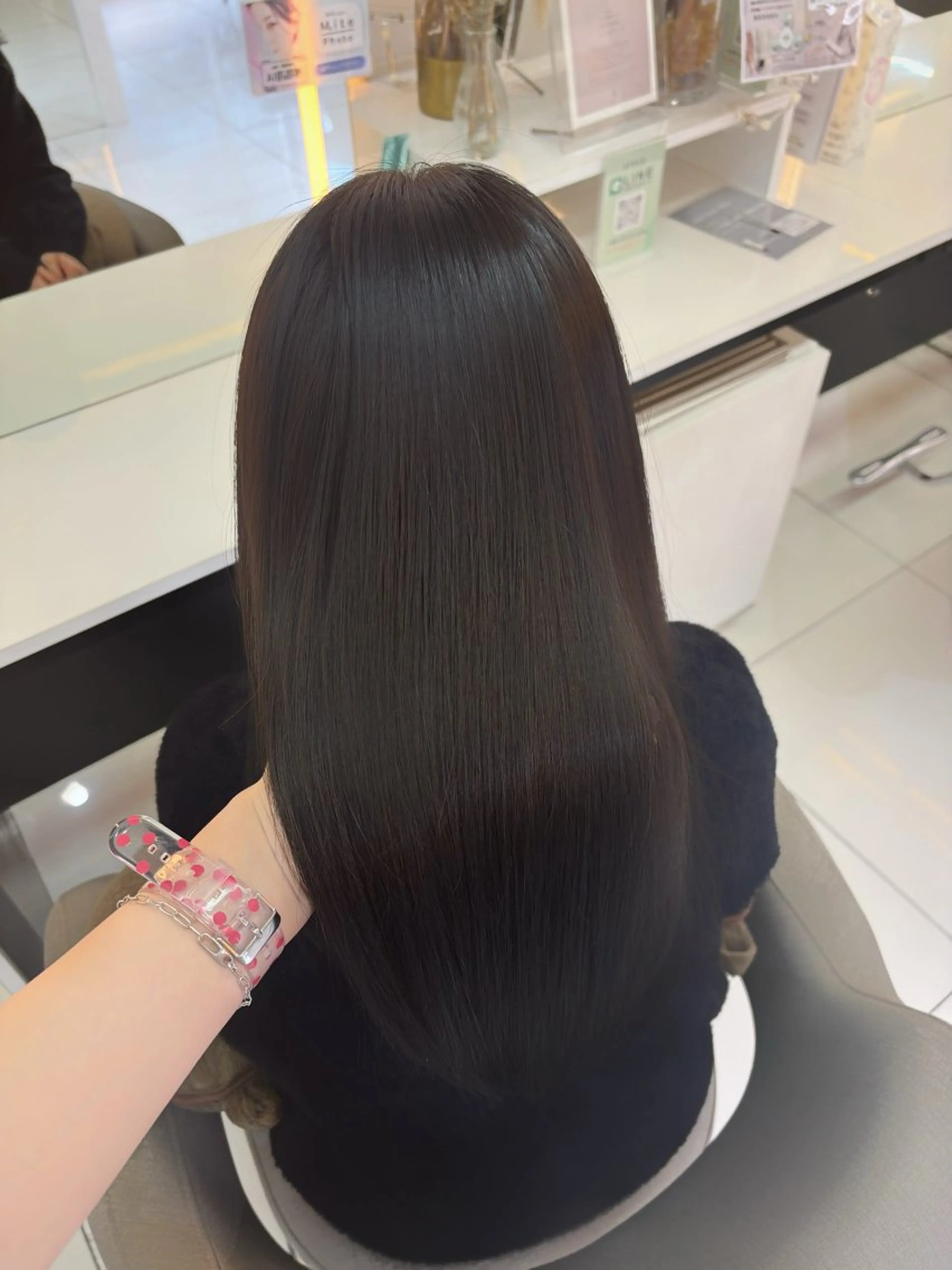 ロング カラー トリートメント カット ヘアカラー トリートメント レイヤーカット/ボブ /nene🍥⋆*のヘアスタイル