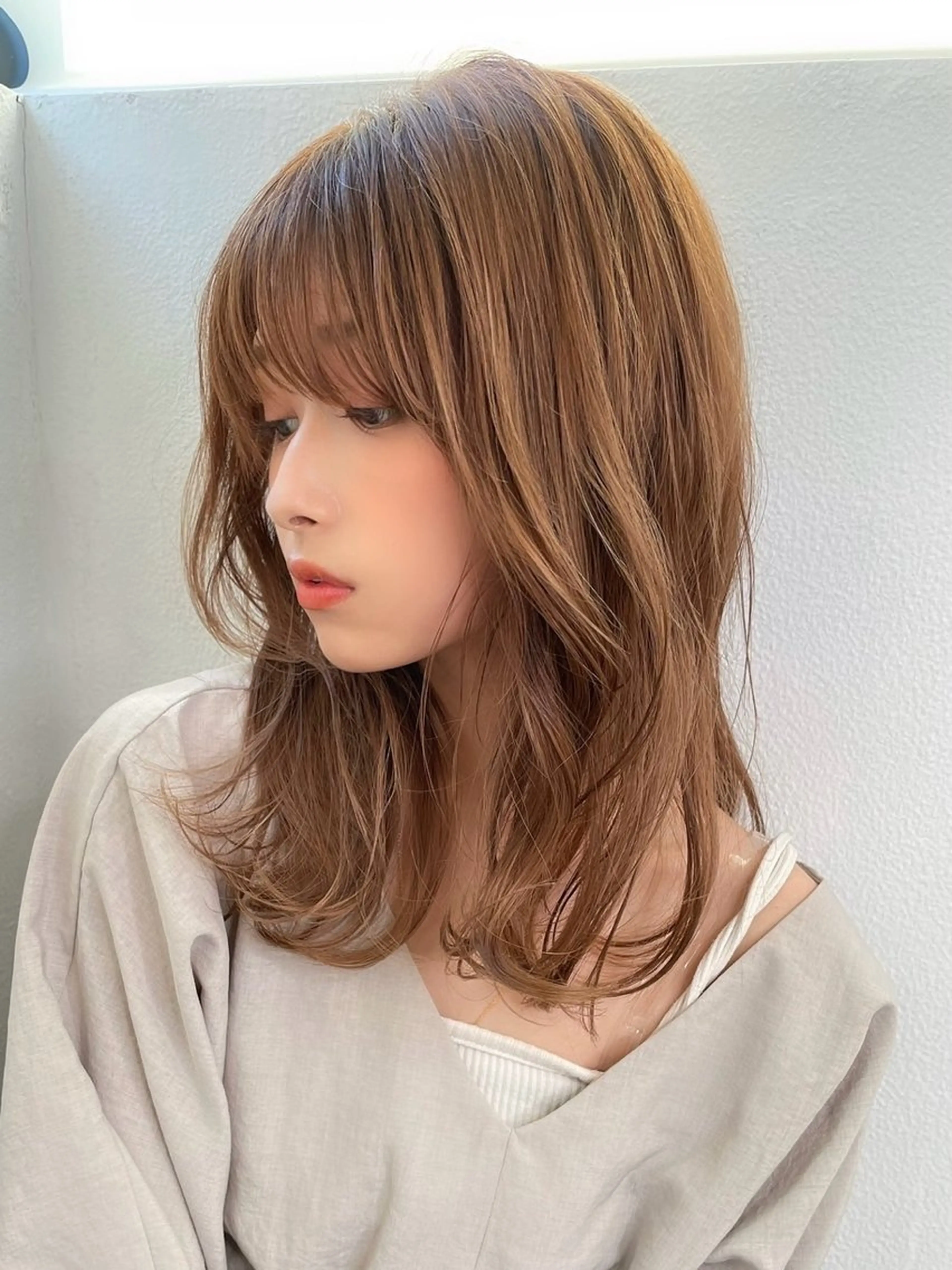 ミディアム カラー kiona所属・守屋裕太/カット /パーマ/カラーのヘアスタイル