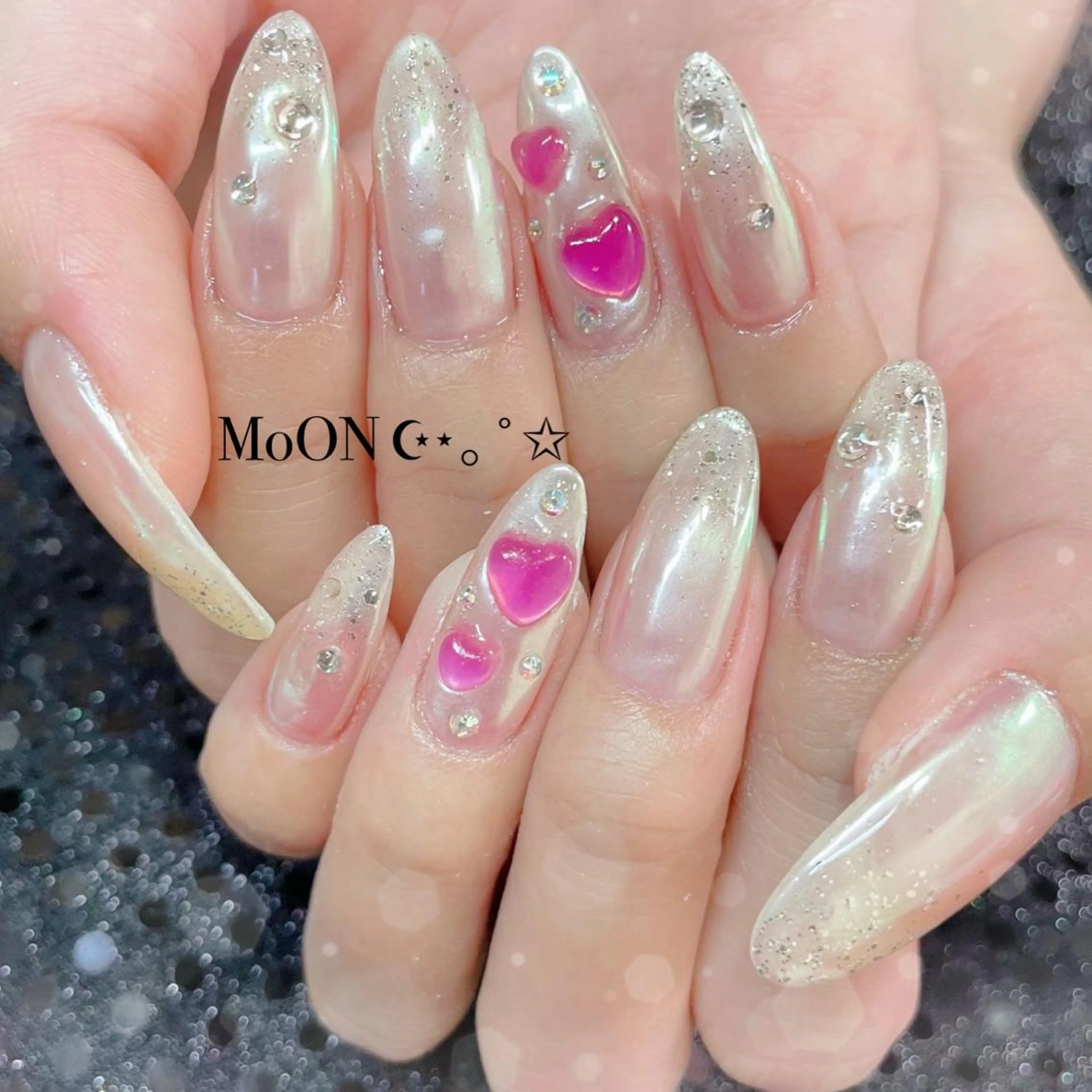 ネイル ハンドネイル ハンドケア MoON...❤︎ MeGuのネイルデザイン