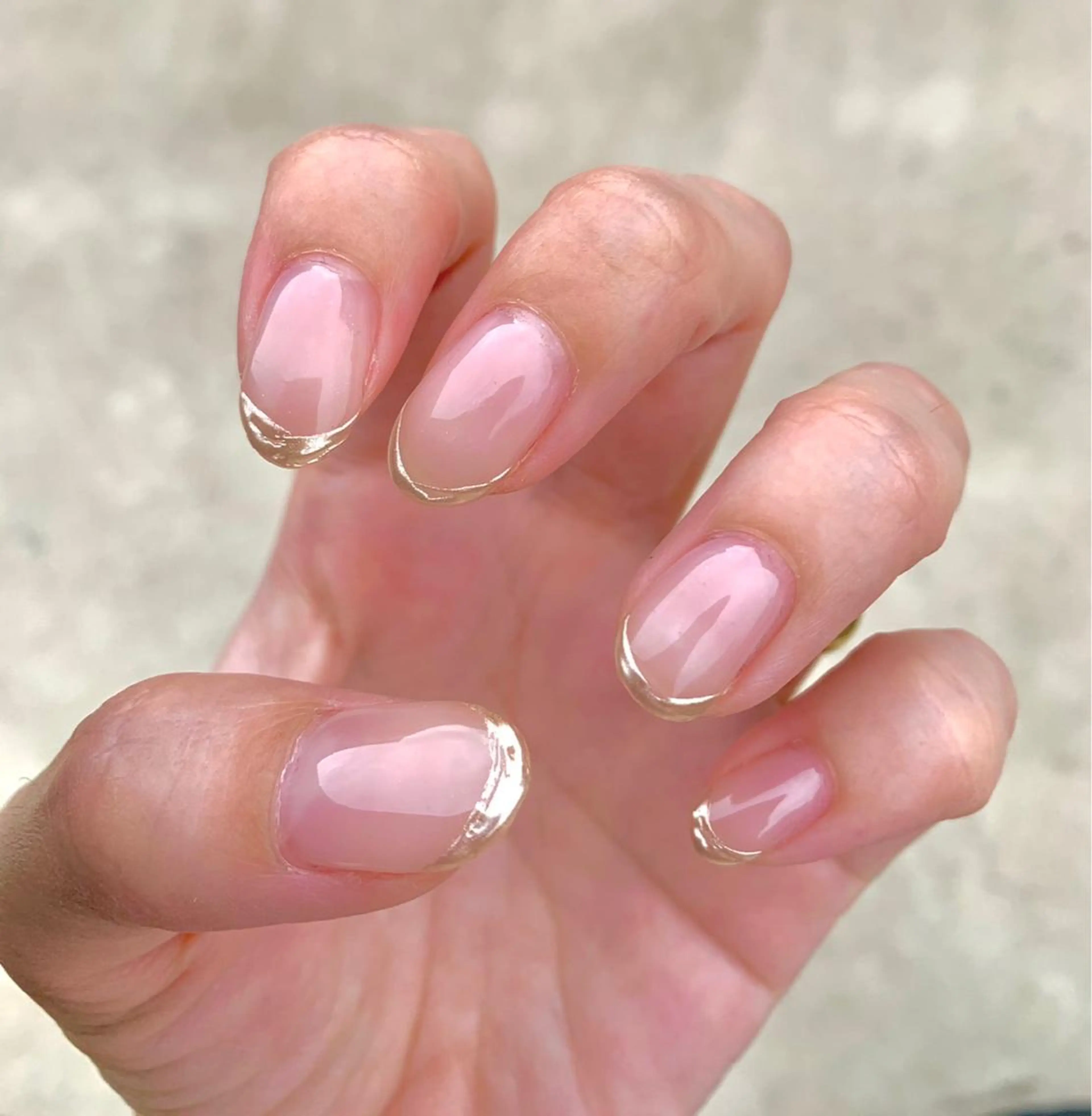 ネイル フレンチネイル ミラーネイル nailatelier elsol.所属・atelier elsol.のネイルデザイン