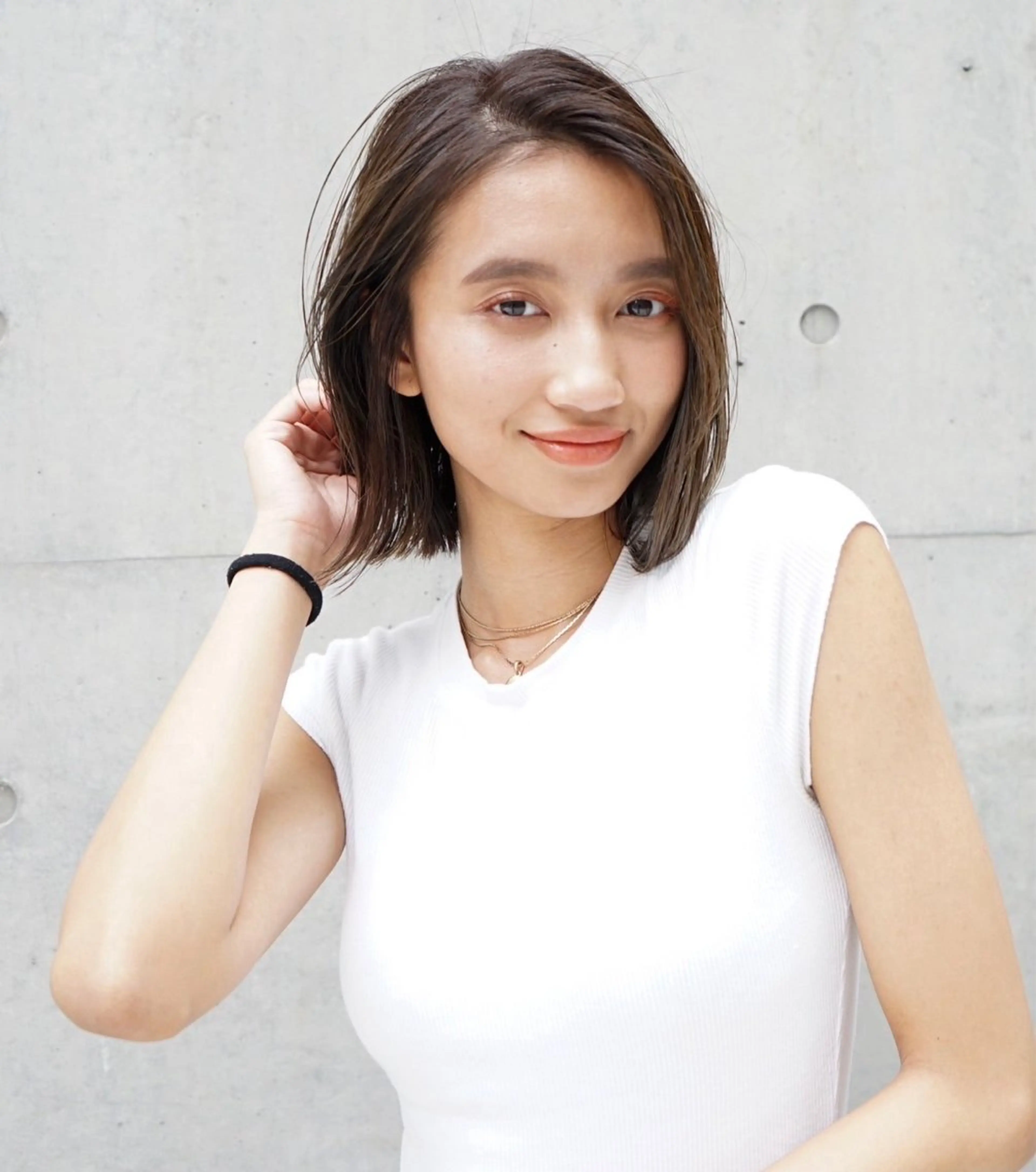 ミディアム カット レベンス田町 西谷悠のヘアスタイル