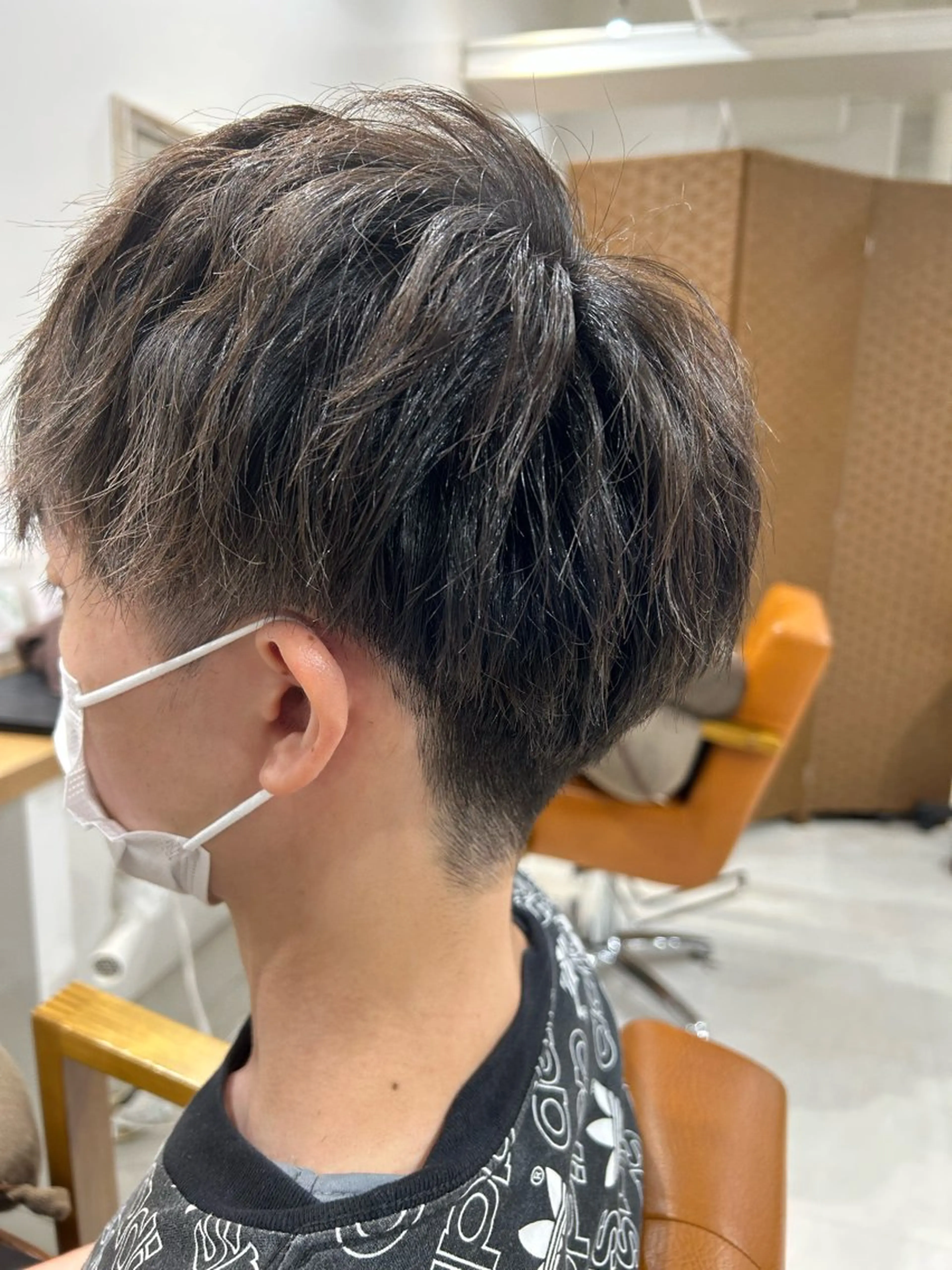 ショート ヘアアレンジ メンズ カット 山﨑 燦人のヘアスタイル