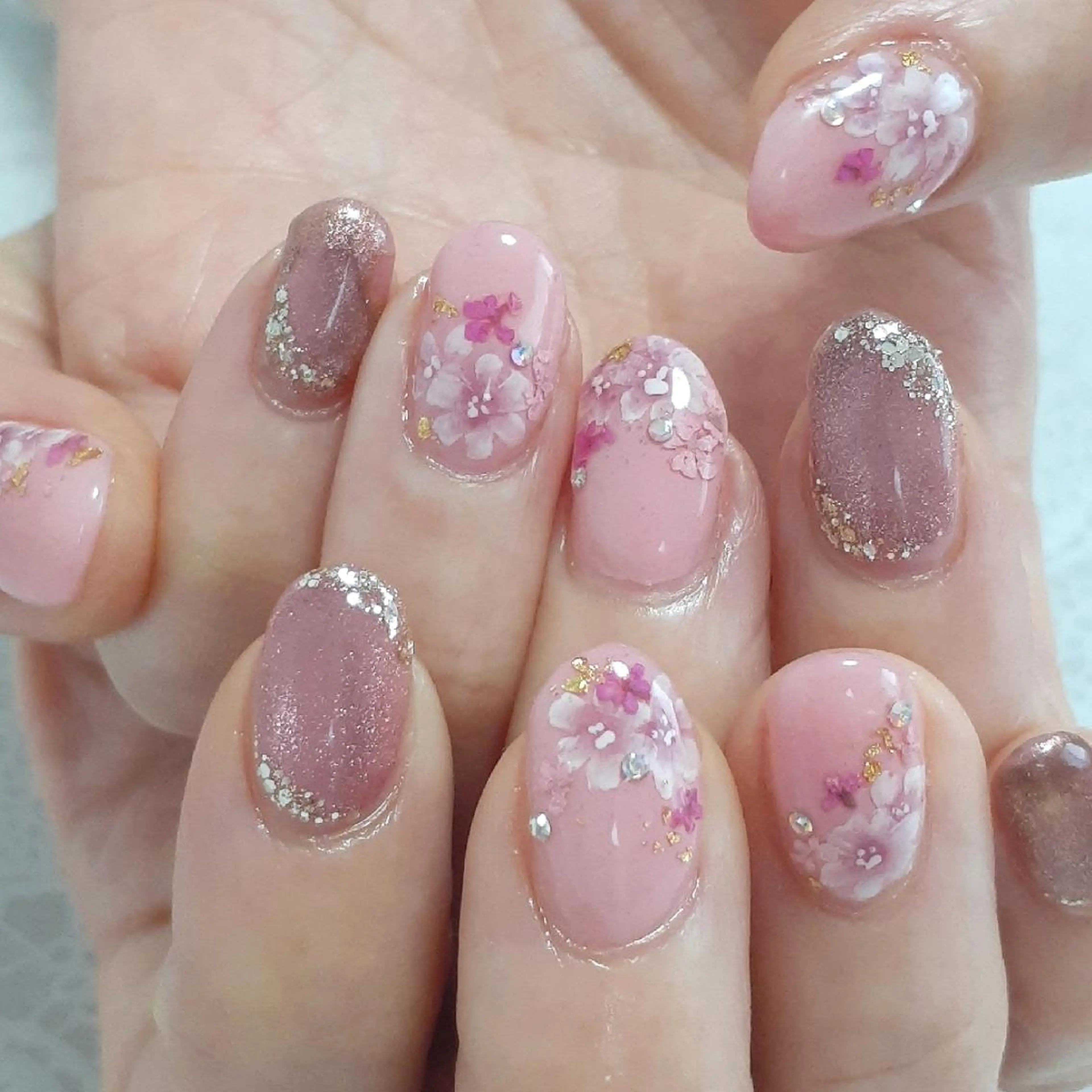 ネイル フラワーネイル ハンドネイル 池元 真由美のネイルデザイン