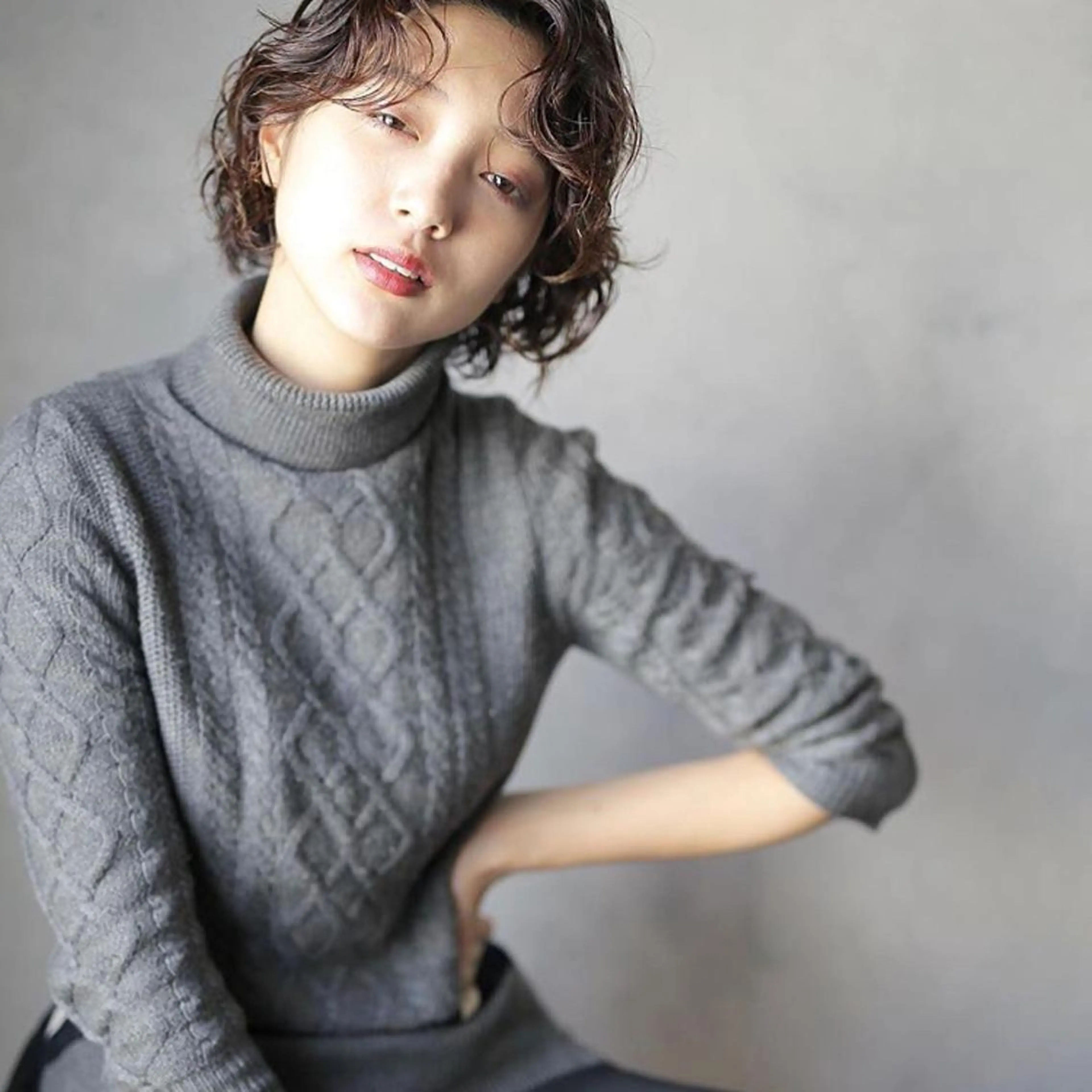 ショート カラー パーマ 下北沢 soiのヘアスタイル