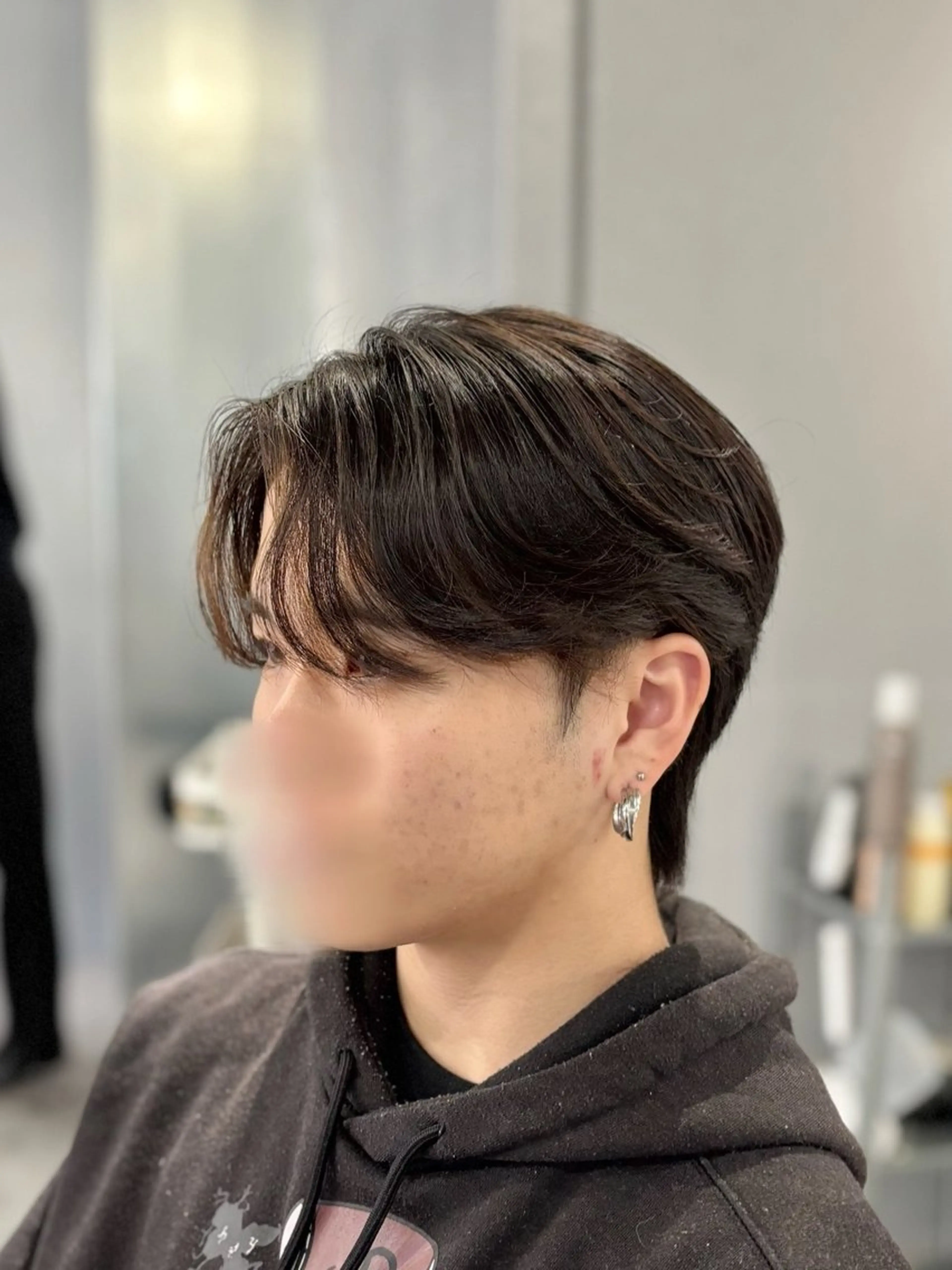 ショート パーマ メンズ 韓国メンズヘア/ ダウンパーマ/歩夢のヘアスタイル