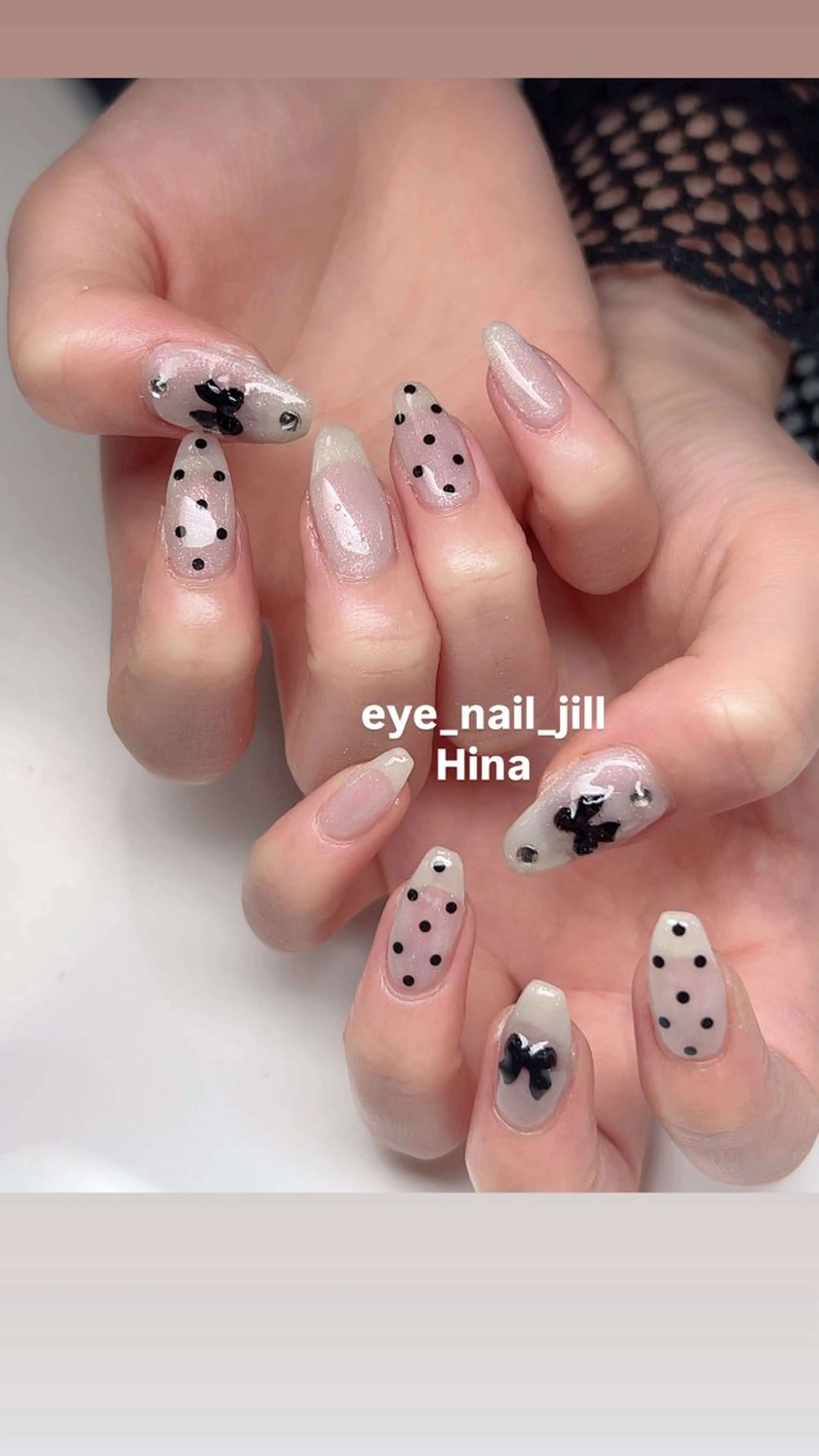 ネイル リボン ハンドネイル 🎀JILL HINA🎀のネイルデザイン