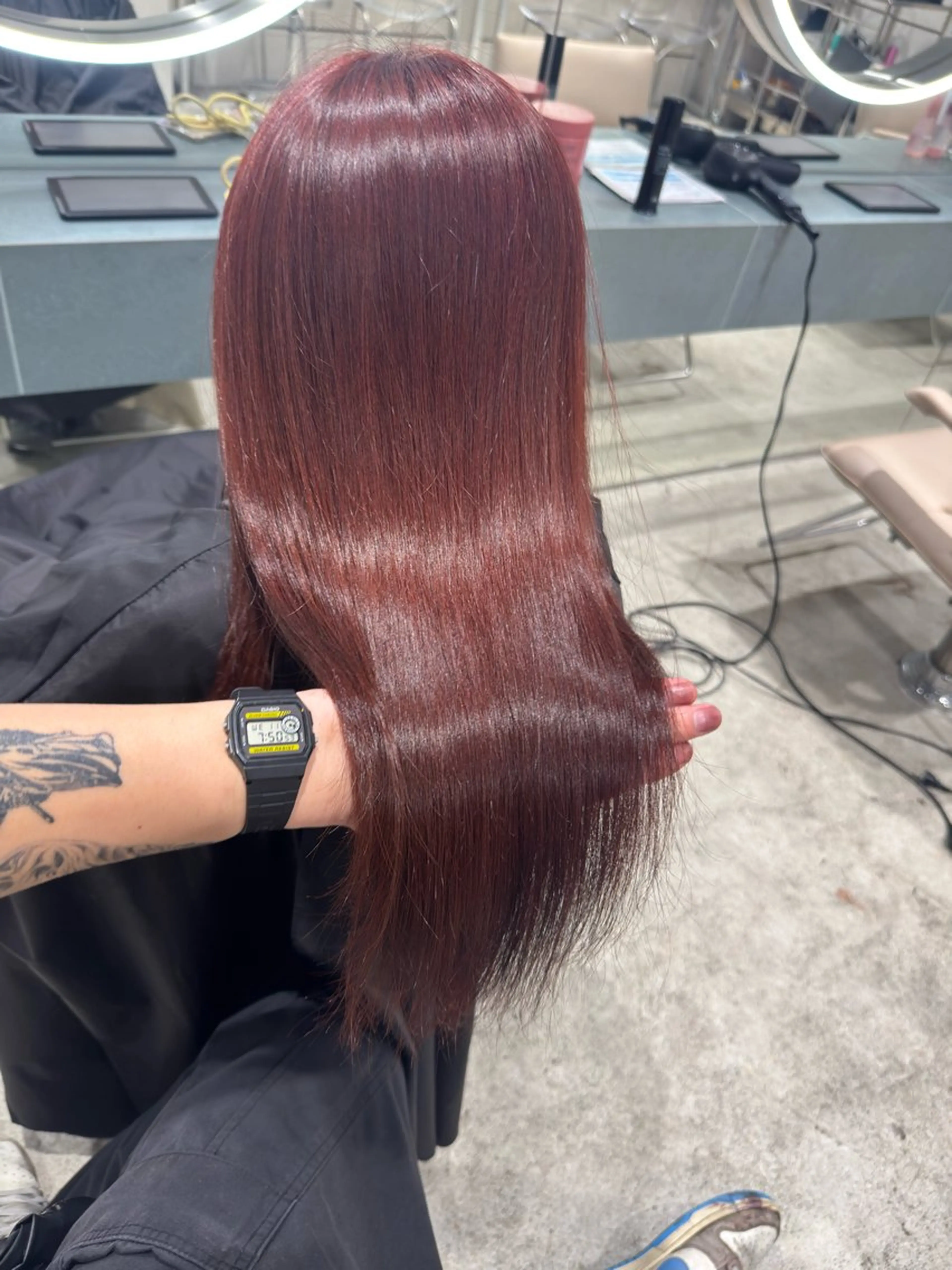 ロング カラー カット ヘアカラー 立川/ブリーチ/ 髪質改善/西川翔真のヘアスタイル