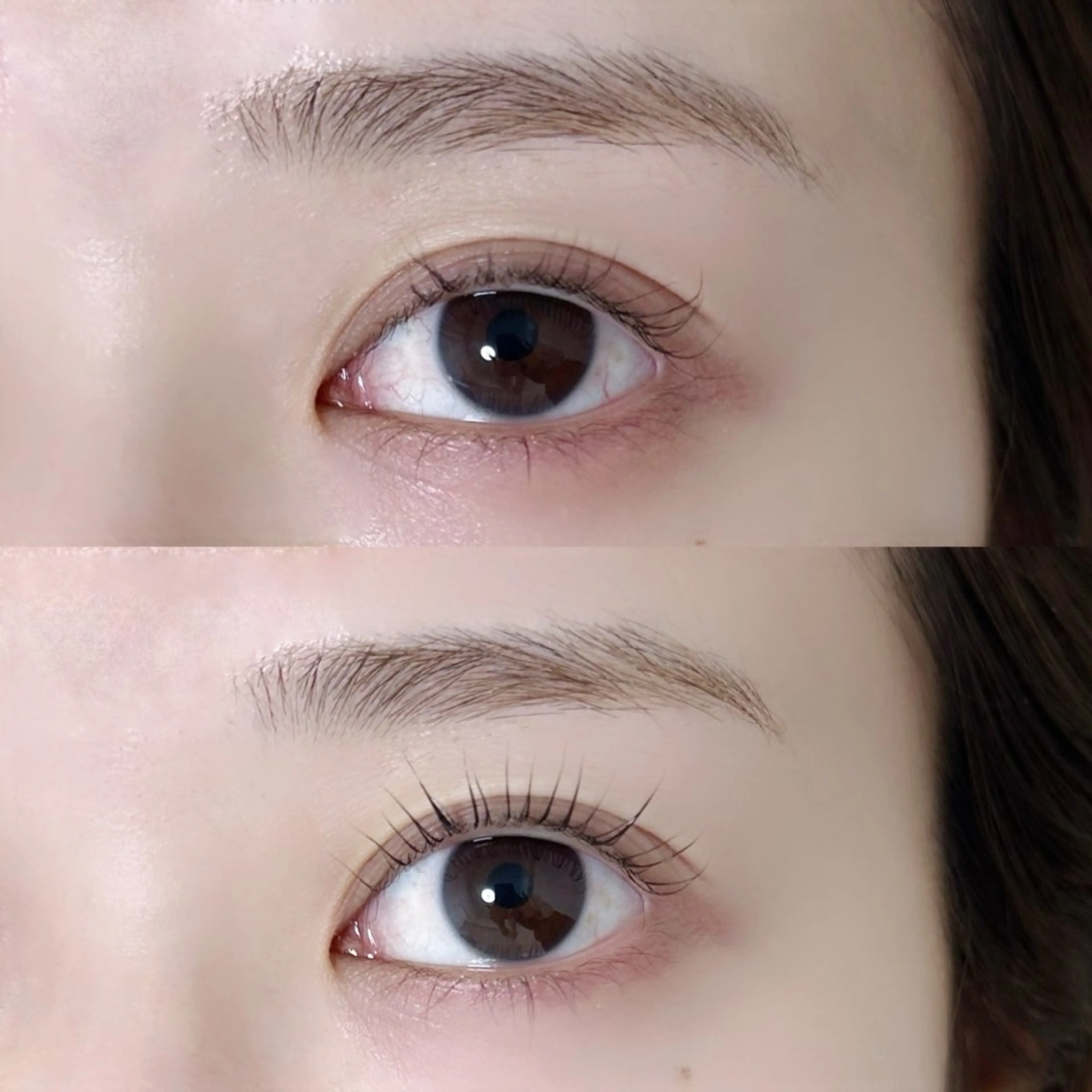 マツエク・マツパ 束感まつ毛 韓国風マツエク パリジェンヌラッシュリフト 一重×まつ毛パーマ A アイブロウ33大名店の眉毛・アイブロウイメージ