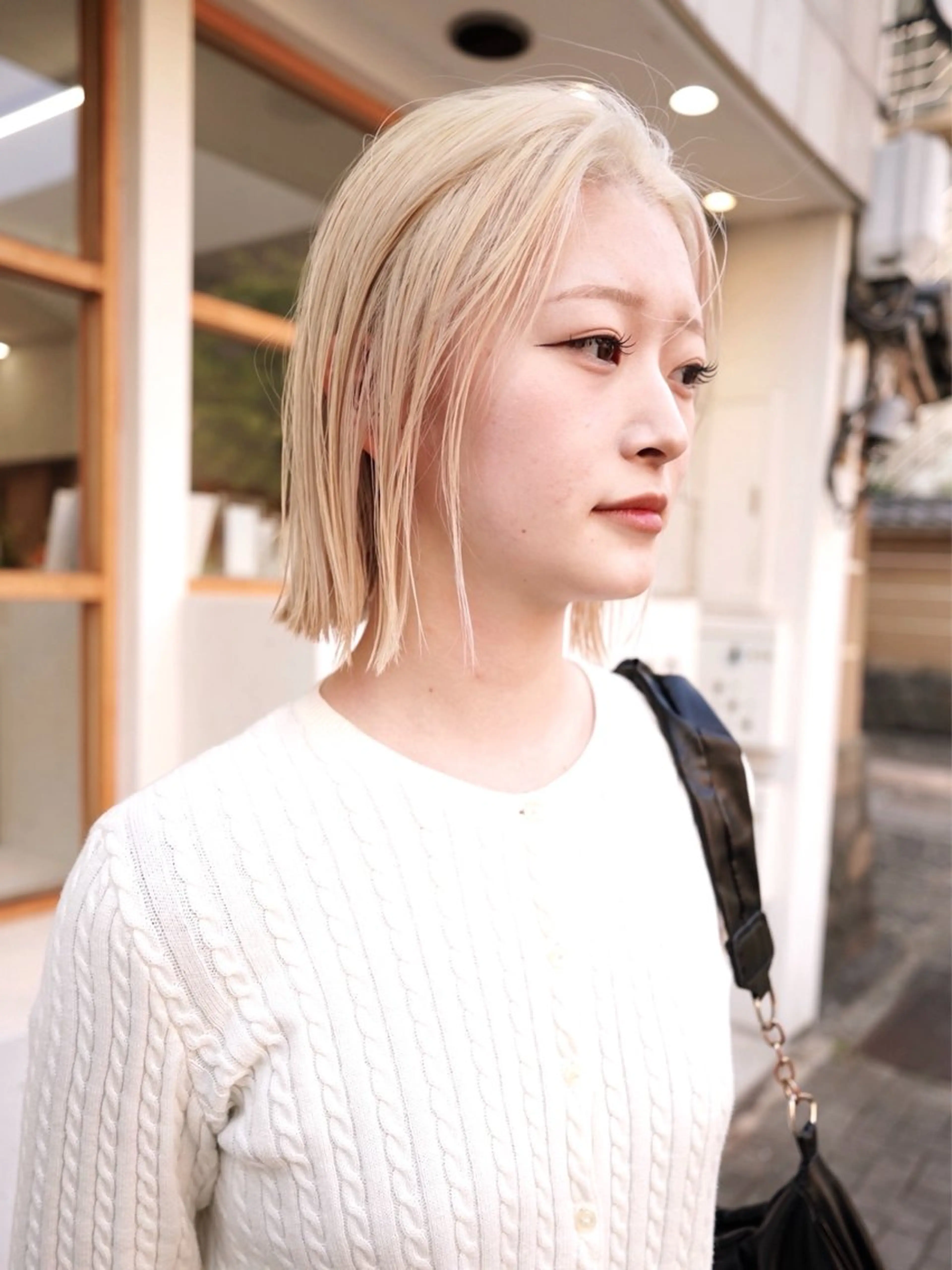 ショート カラー ブロンド カット ヘアカラー トリートメント デザイン/レイヤー Kaito🐩/栄のヘアスタイル