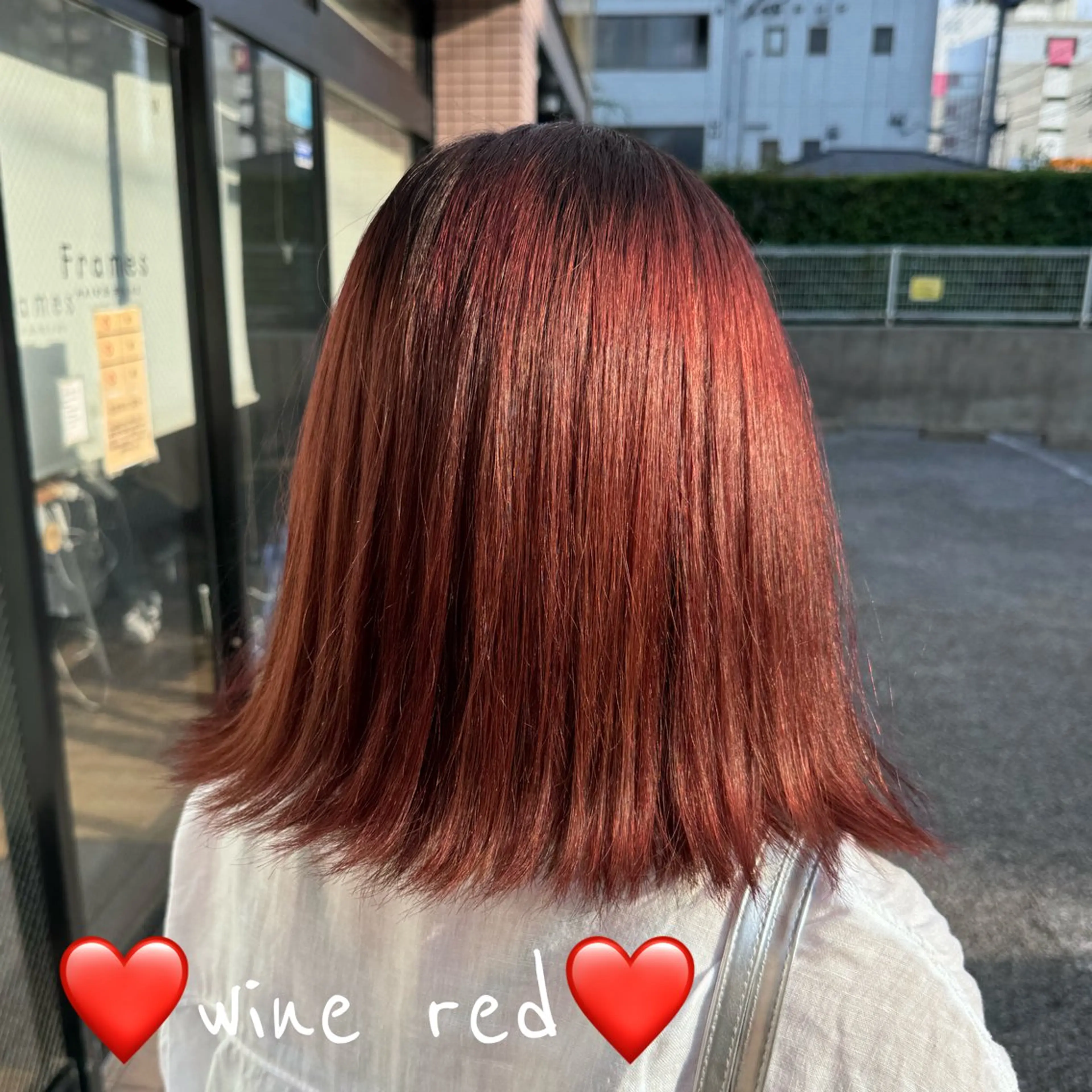 ミディアム ヘアカラー ボブカット/ むなかたももか🐾のヘアスタイル