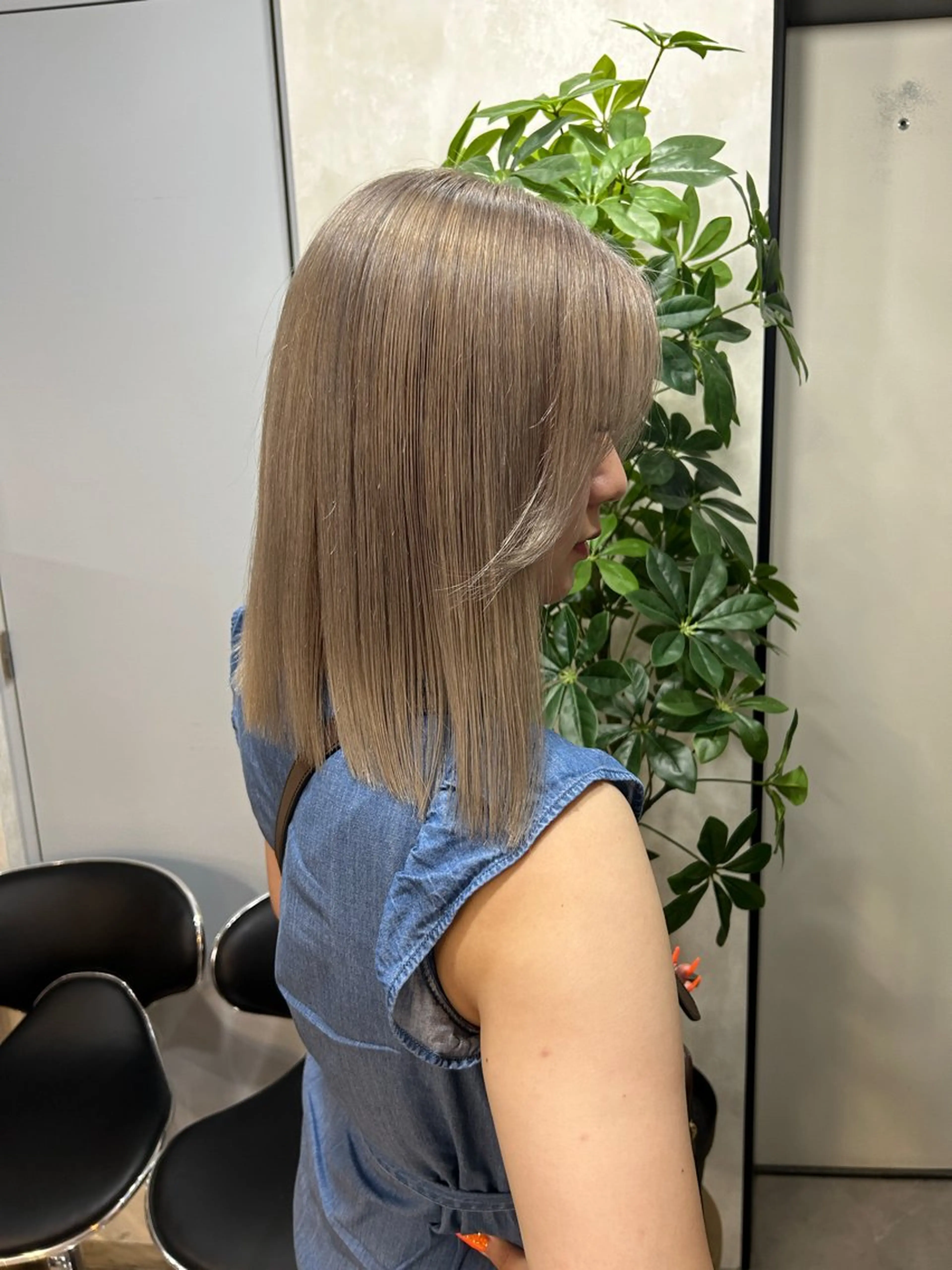 ミディアム カラー 新宿/美髪矯正 髪質改善/韓国風山本のヘアスタイル