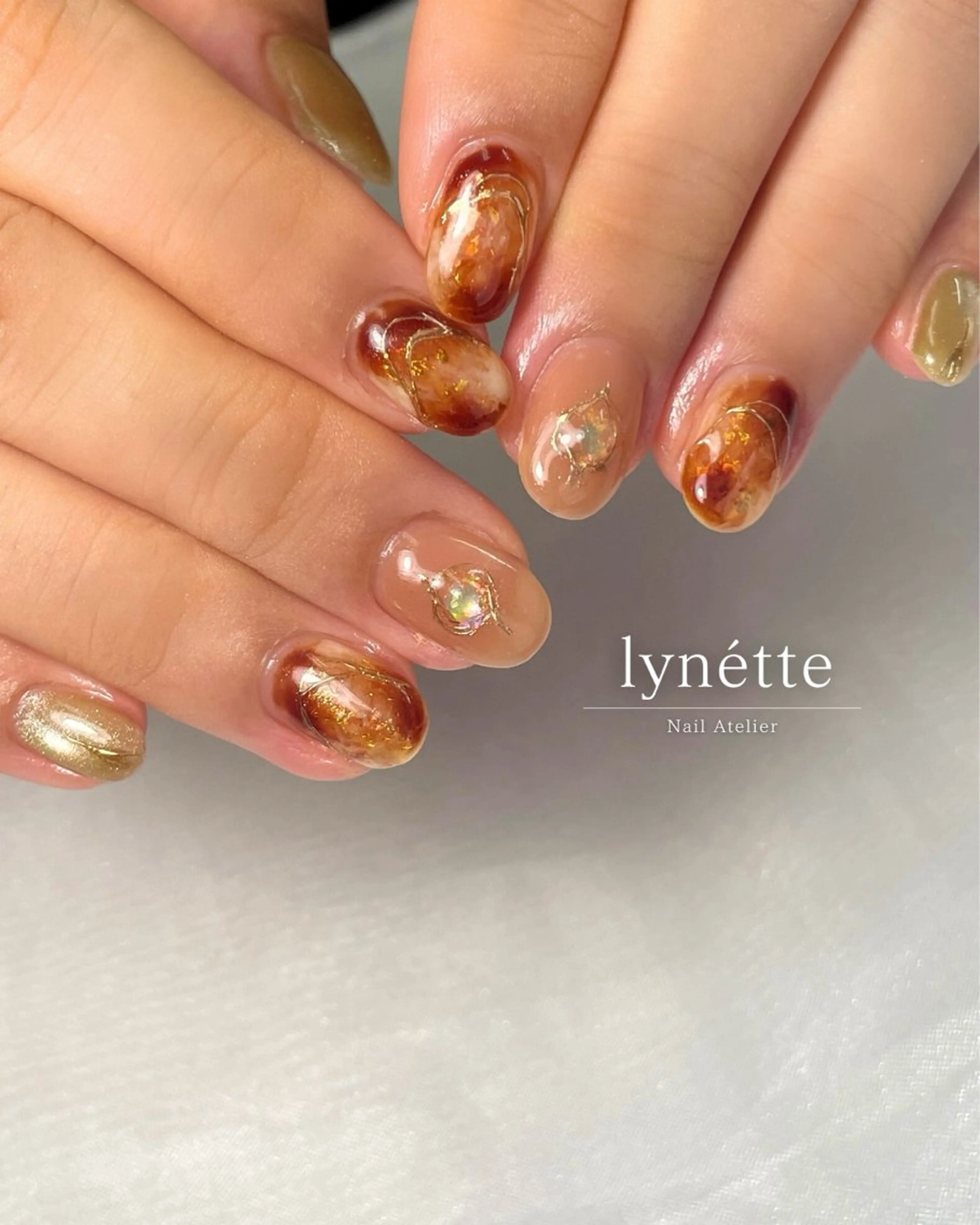 ネイル メンズネイル ニュアンスネイル lynétte 那覇ネイルサロンのネイルデザイン