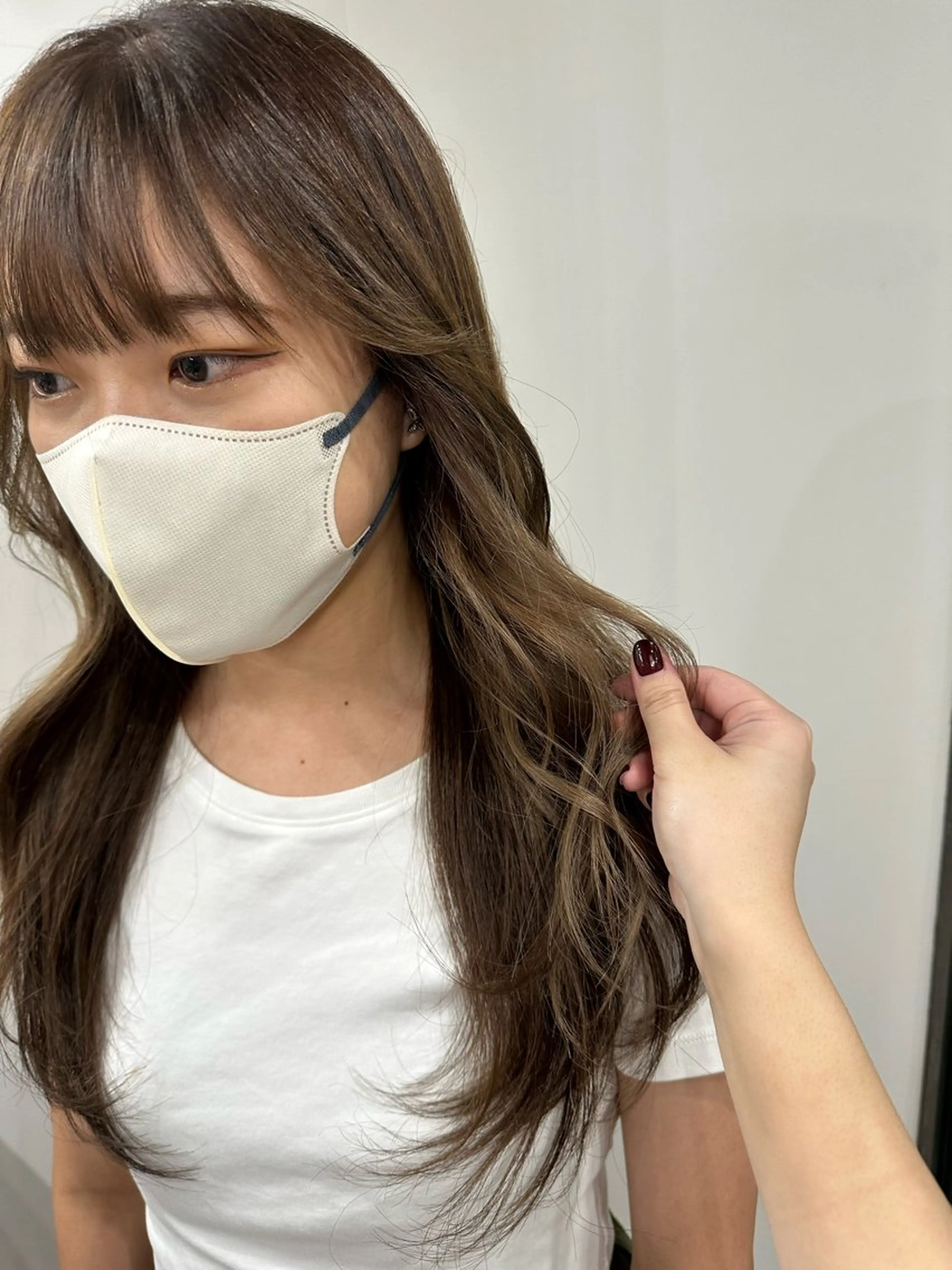 セミロング カラー さあや 【透け感/艶感】のヘアスタイル