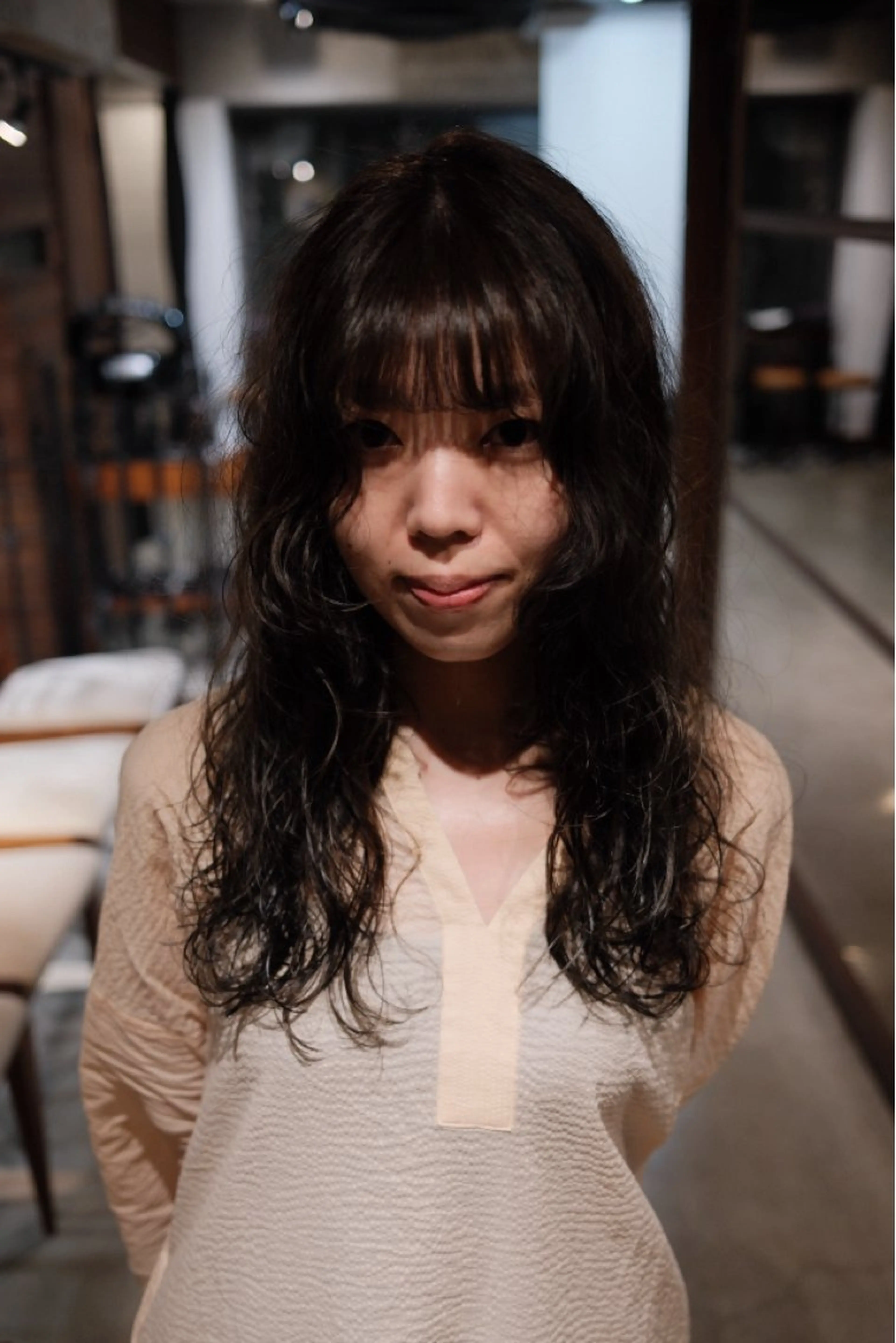 ロング カラー パーマ ブリーチ ボブ ウルフカット デジタルパーマ スパイラルパーマ カット ヘアカラー パーマ 【お洒落パーマ】 Elme　肥塚康汰郎のヘアスタイル