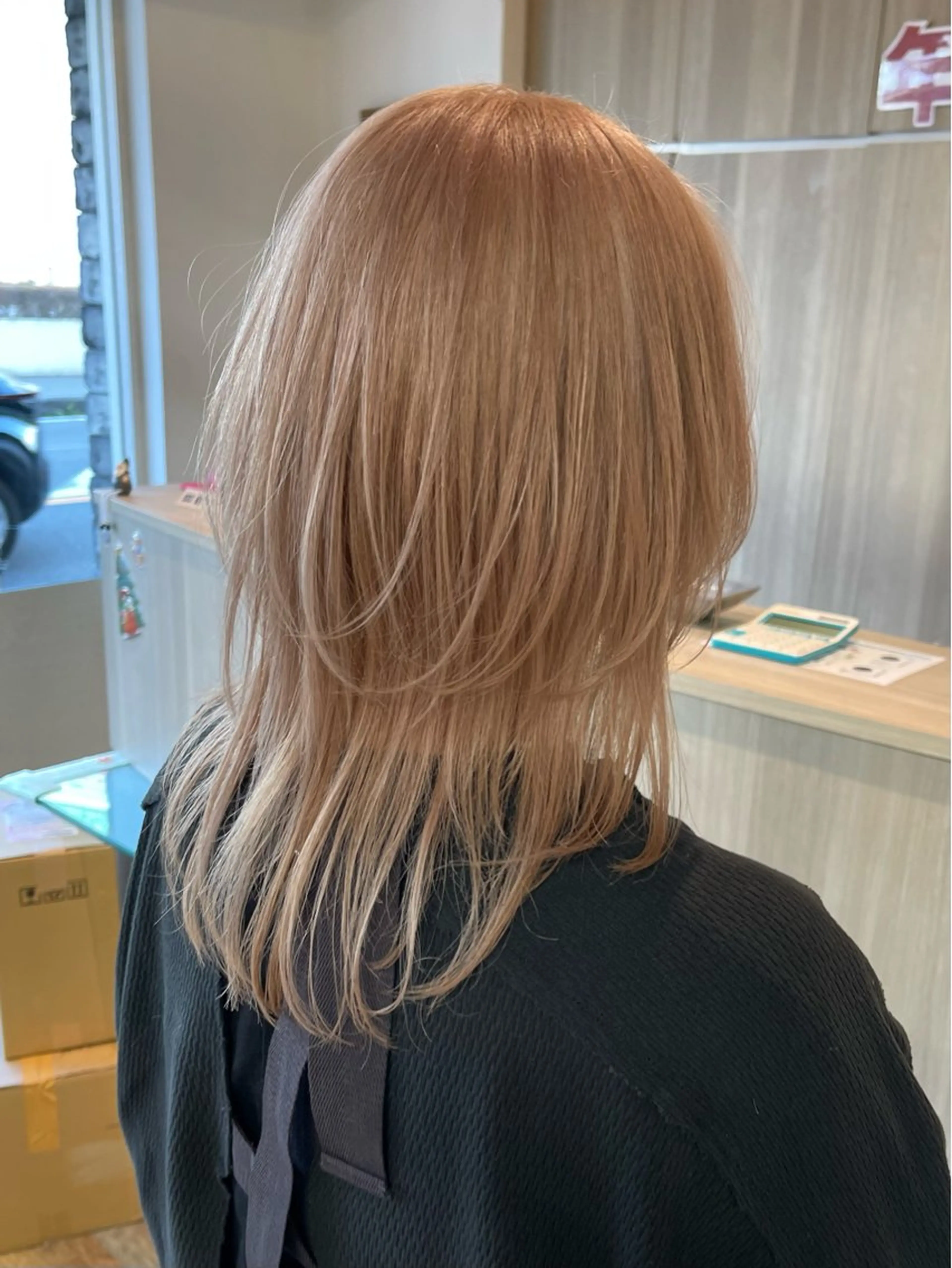 セミロング カラー カット ヘアカラー トリートメント 野田頭 心🌿/ボブ レイヤー/艶カラーのヘアスタイル