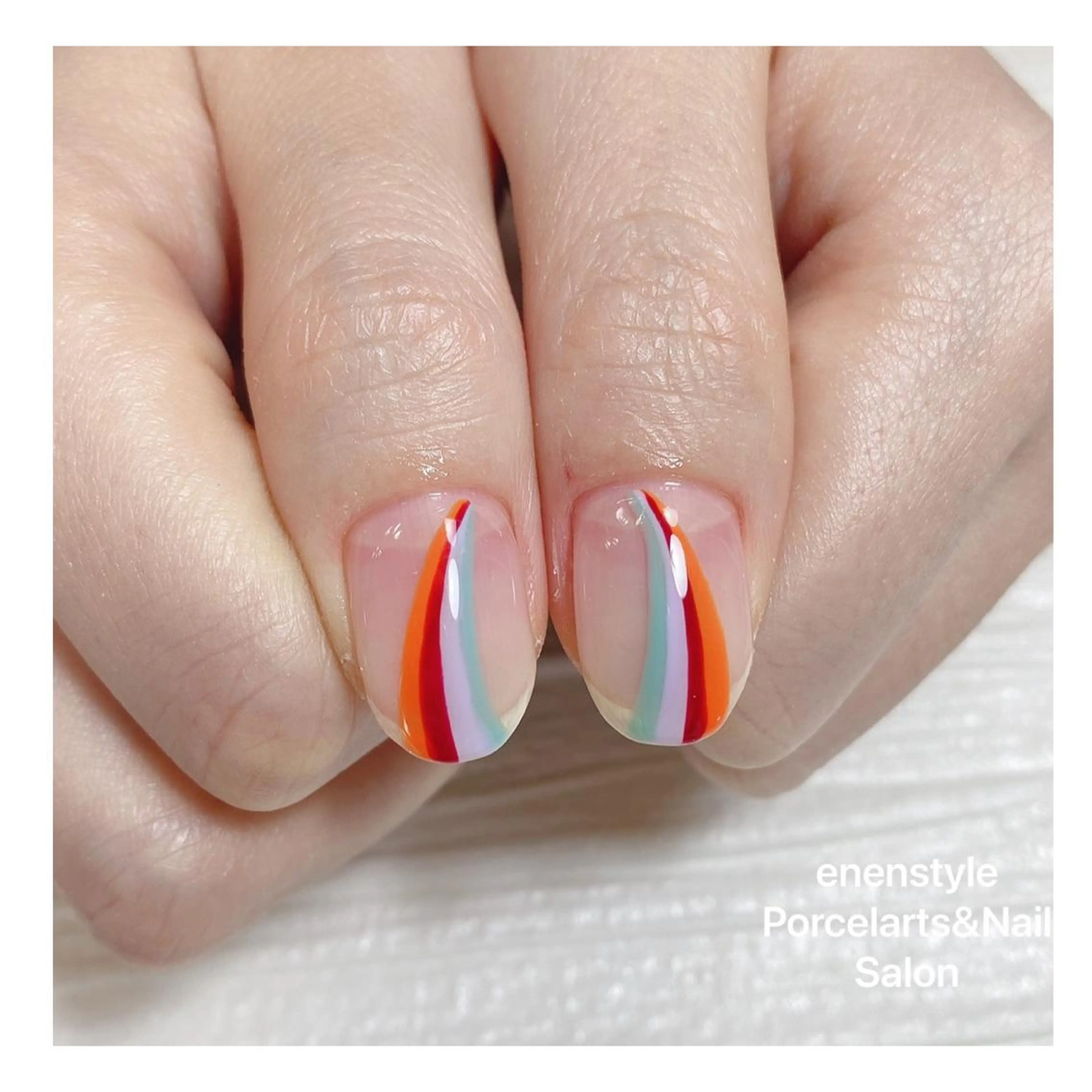 ミディアム ネイル ハンドネイル 👑enen style👑のネイルデザイン