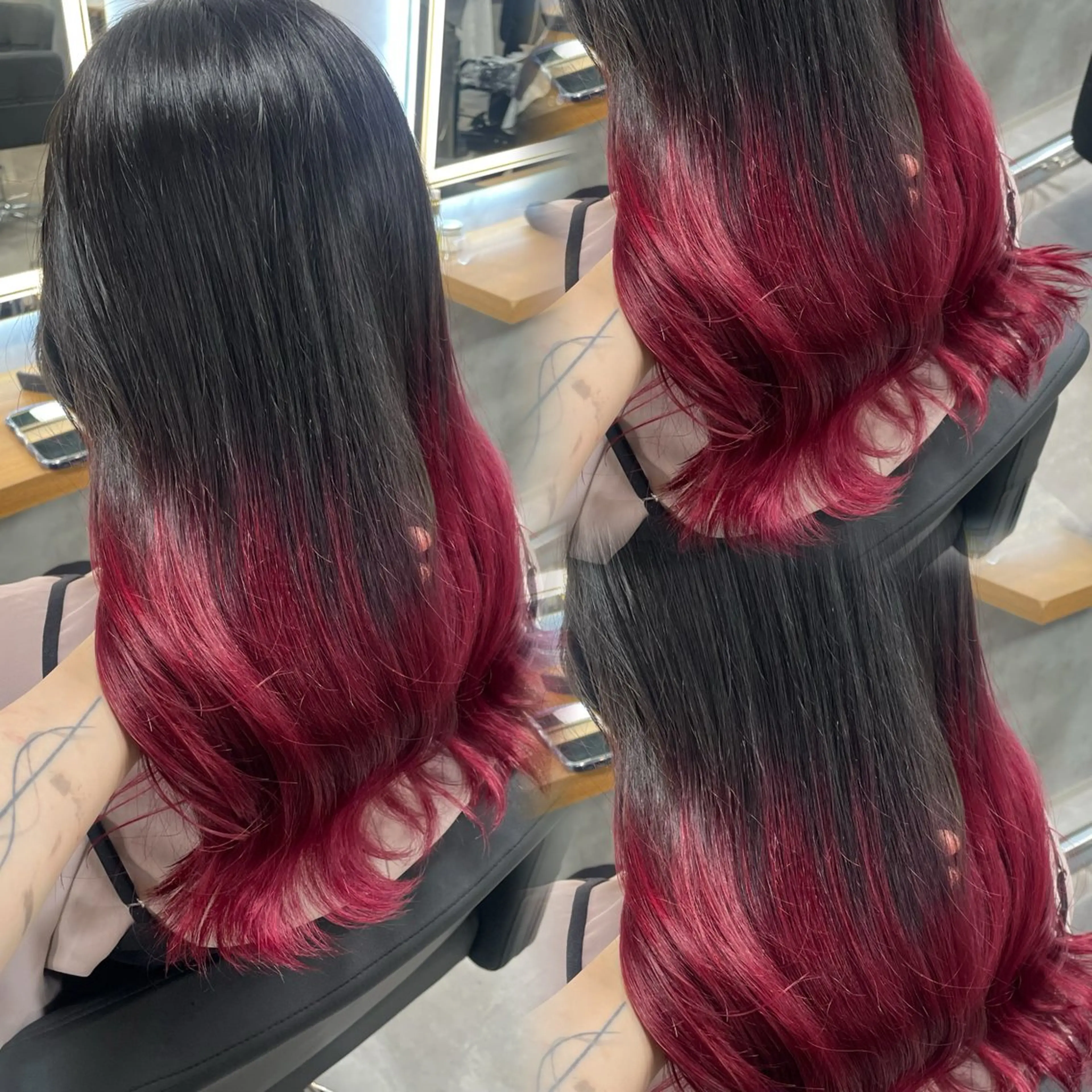 ロング カラー ヘアアレンジ カット ヘアカラー トリートメント 透明感カラー/推しカ ラー☁️JURAのヘアスタイル