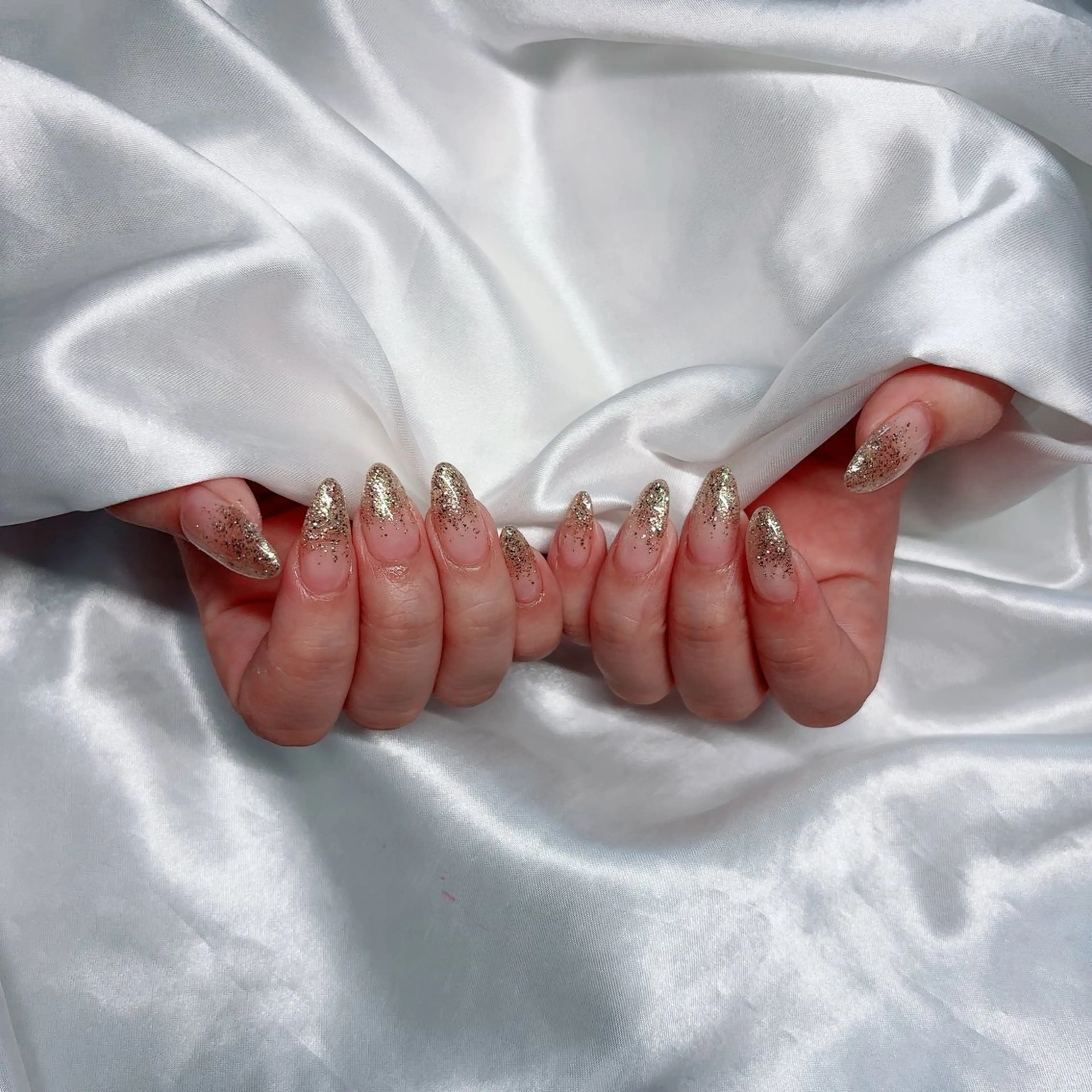 ネイル グラデーション ラメ(グリッター) ラメグラデーション ハンドネイル 京橋/ Lance nail Minaのネイルデザイン