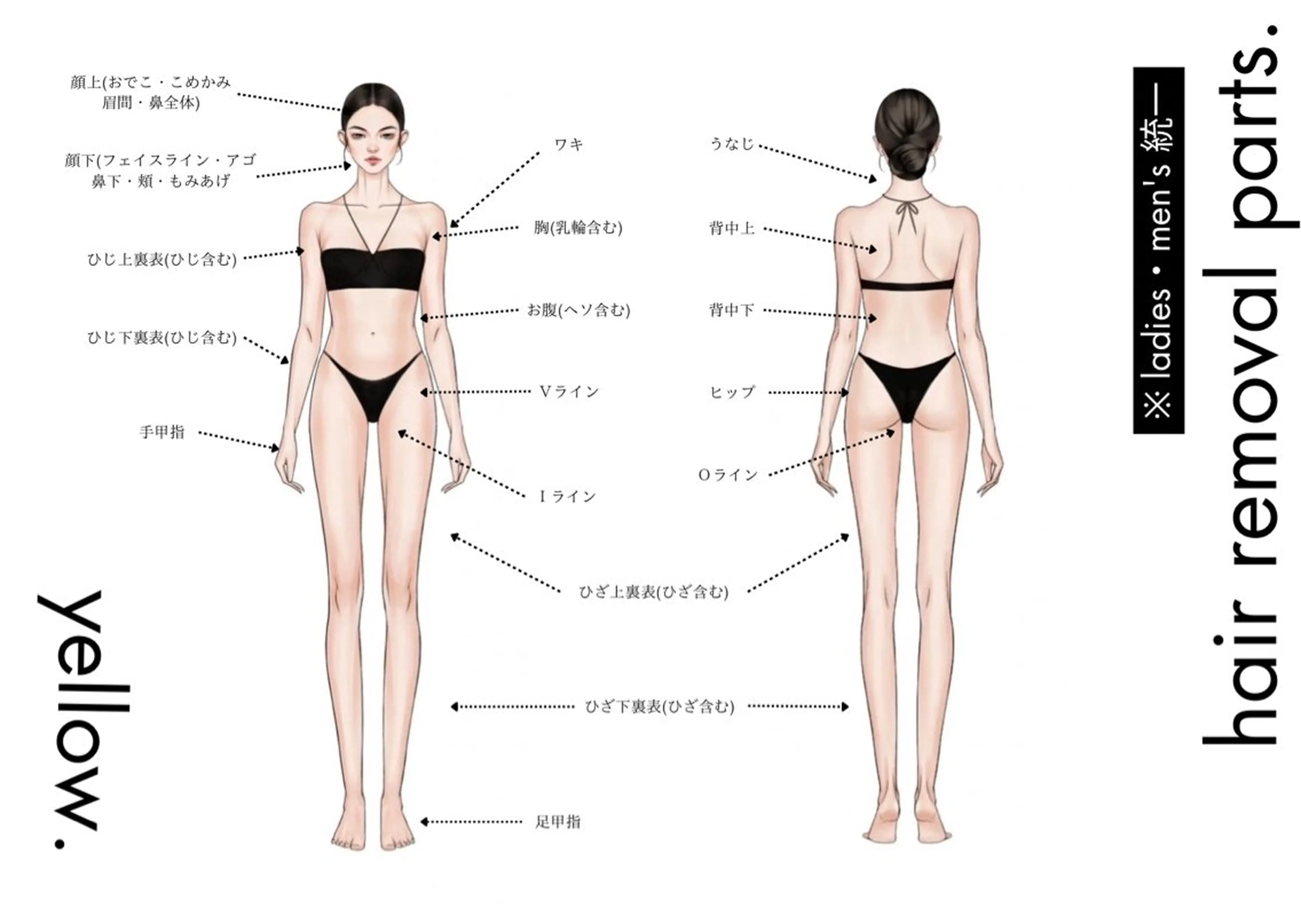 脱毛 yellow.所属・yellow💛【 脱毛&フェイシャル】のエステ・リラクイメージ